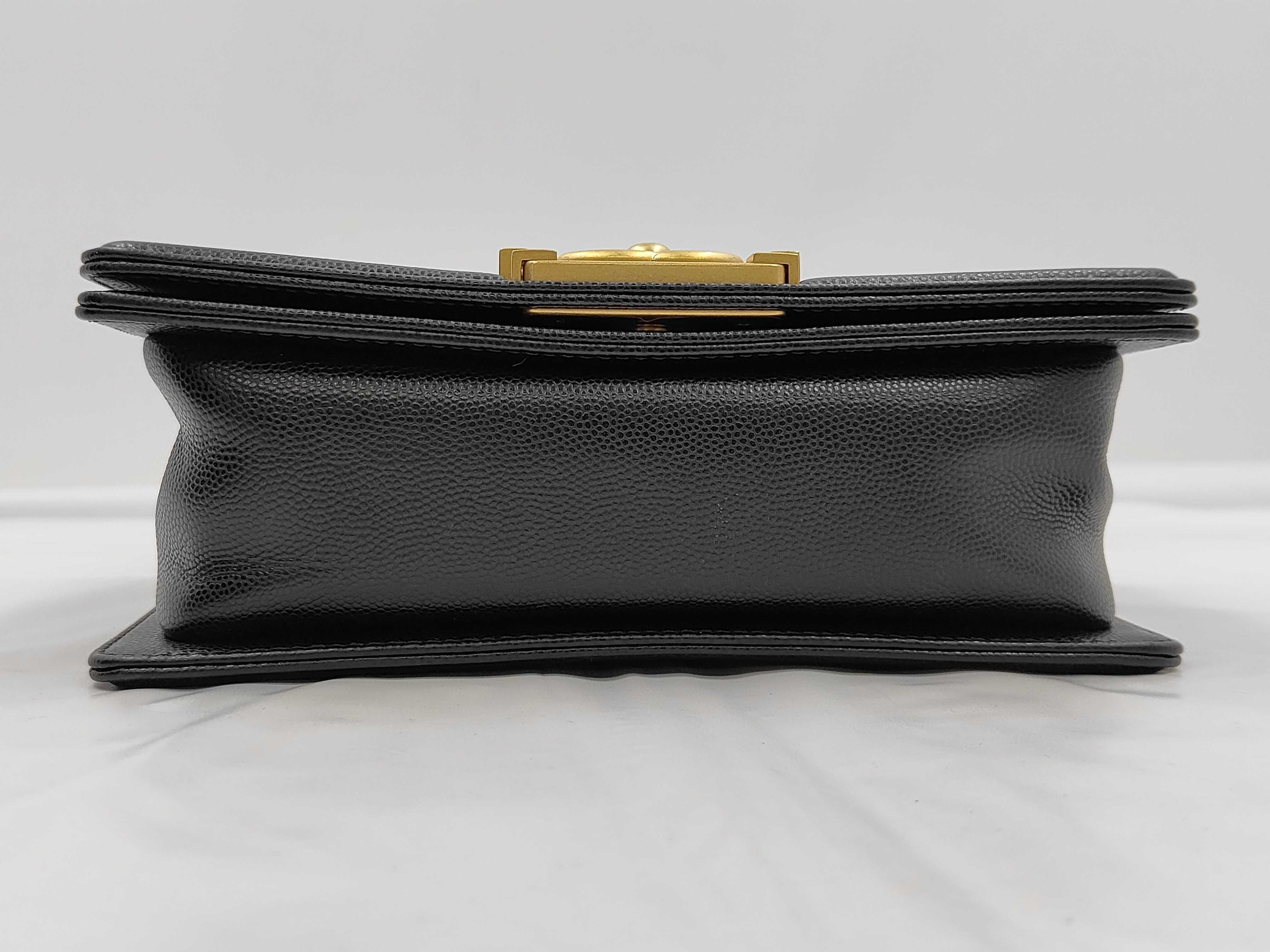 Boy Chanel Small Gold Hardware Caviar Leather IC Plate Shoulder Bag — view 7