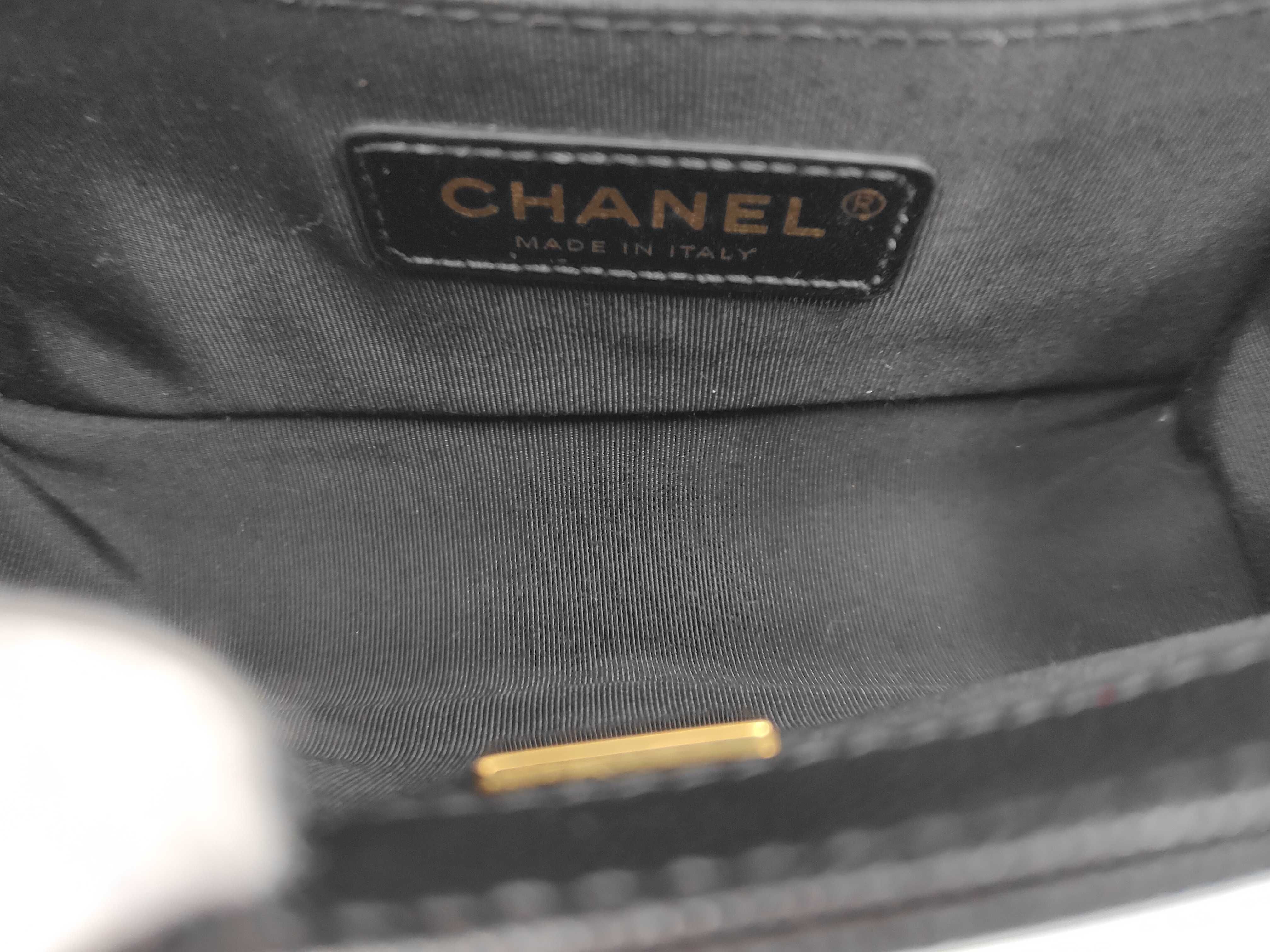 Boy Chanel Small Gold Hardware Caviar Leather IC Plate Shoulder Bag — view 9