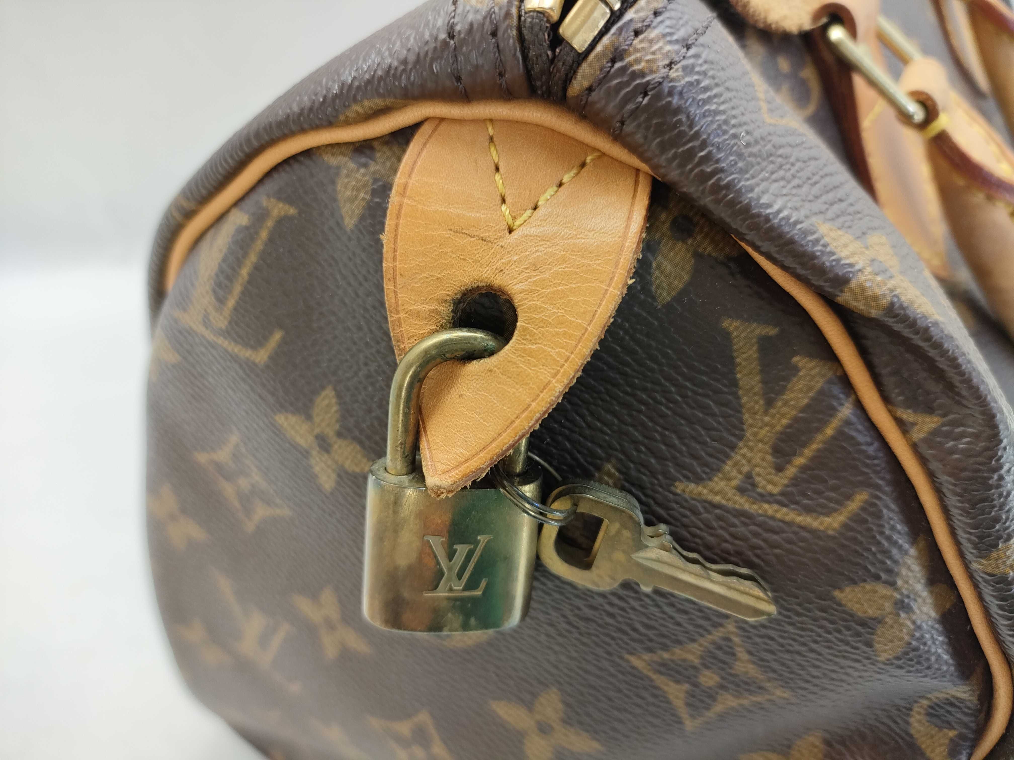 Monogram Speedy 30 M41526 AA0014 Brown Boston Bag — view 11