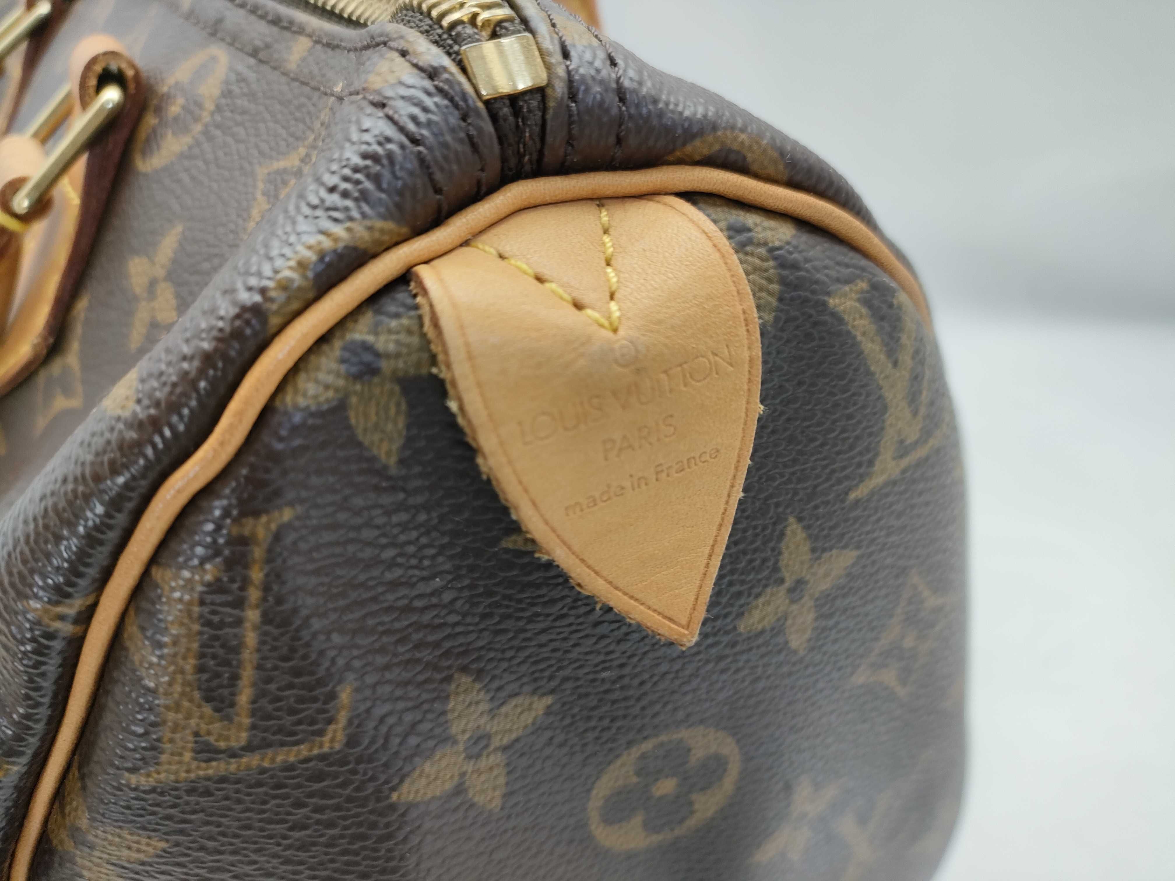 Monogram Speedy 30 M41526 AA0014 Brown Boston Bag — view 10
