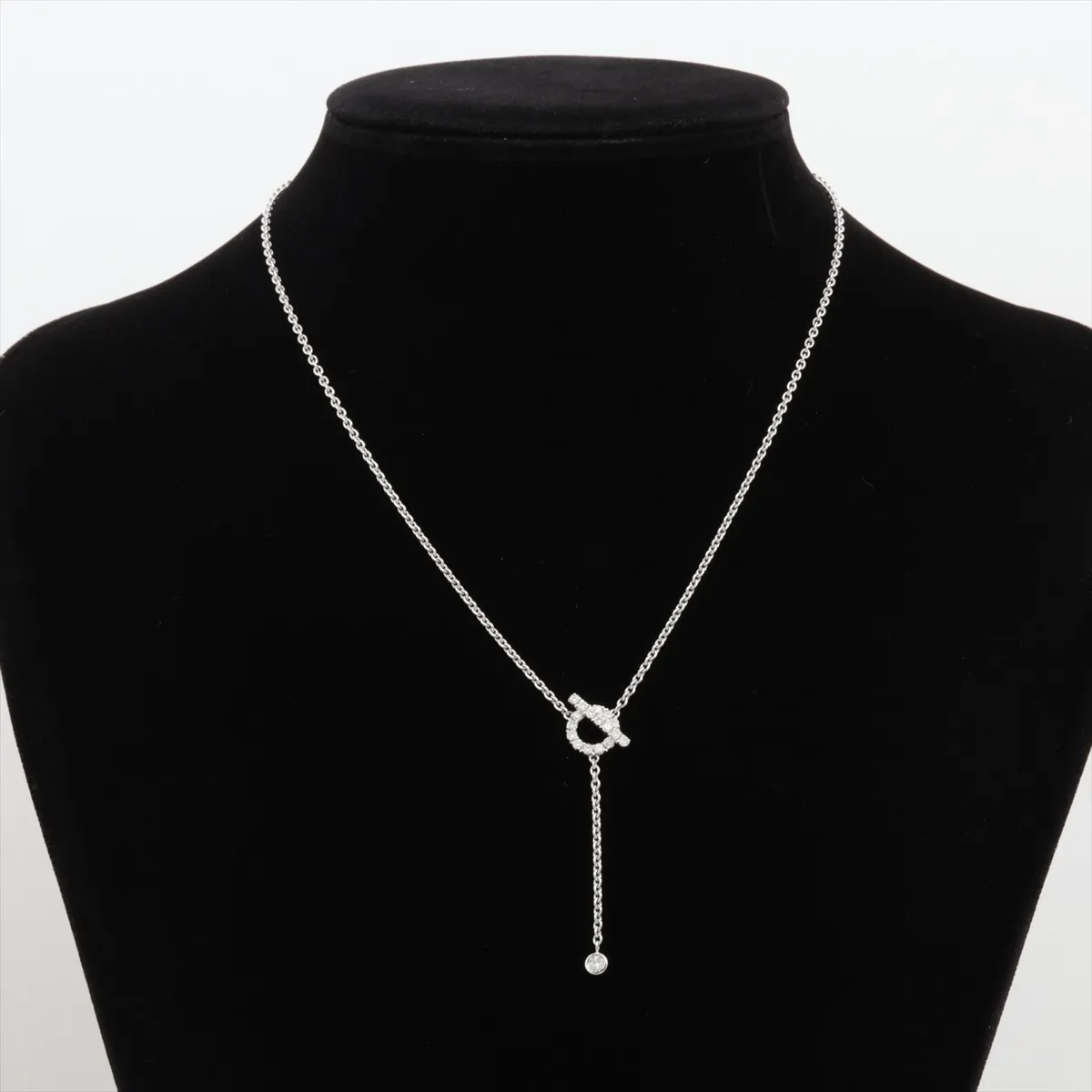 Finesse Diamond Necklace 750 (WG) 8.4g D0.55 20K205259 Small chip on the culet — view 5