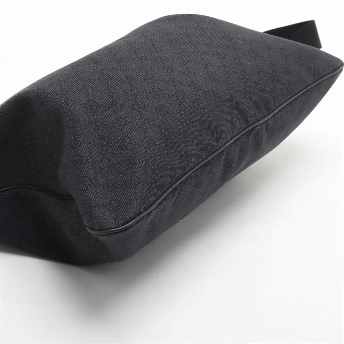 GG Canvas Shoulder Bag Black 190628 Outlet — view 4