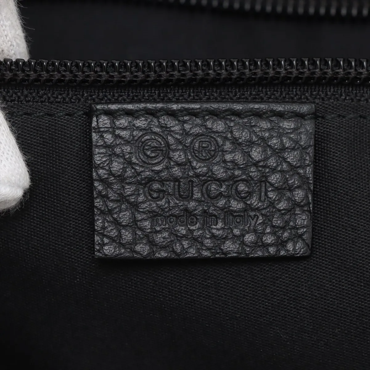 GG Canvas Shoulder Bag Black 190628 Outlet — view 8