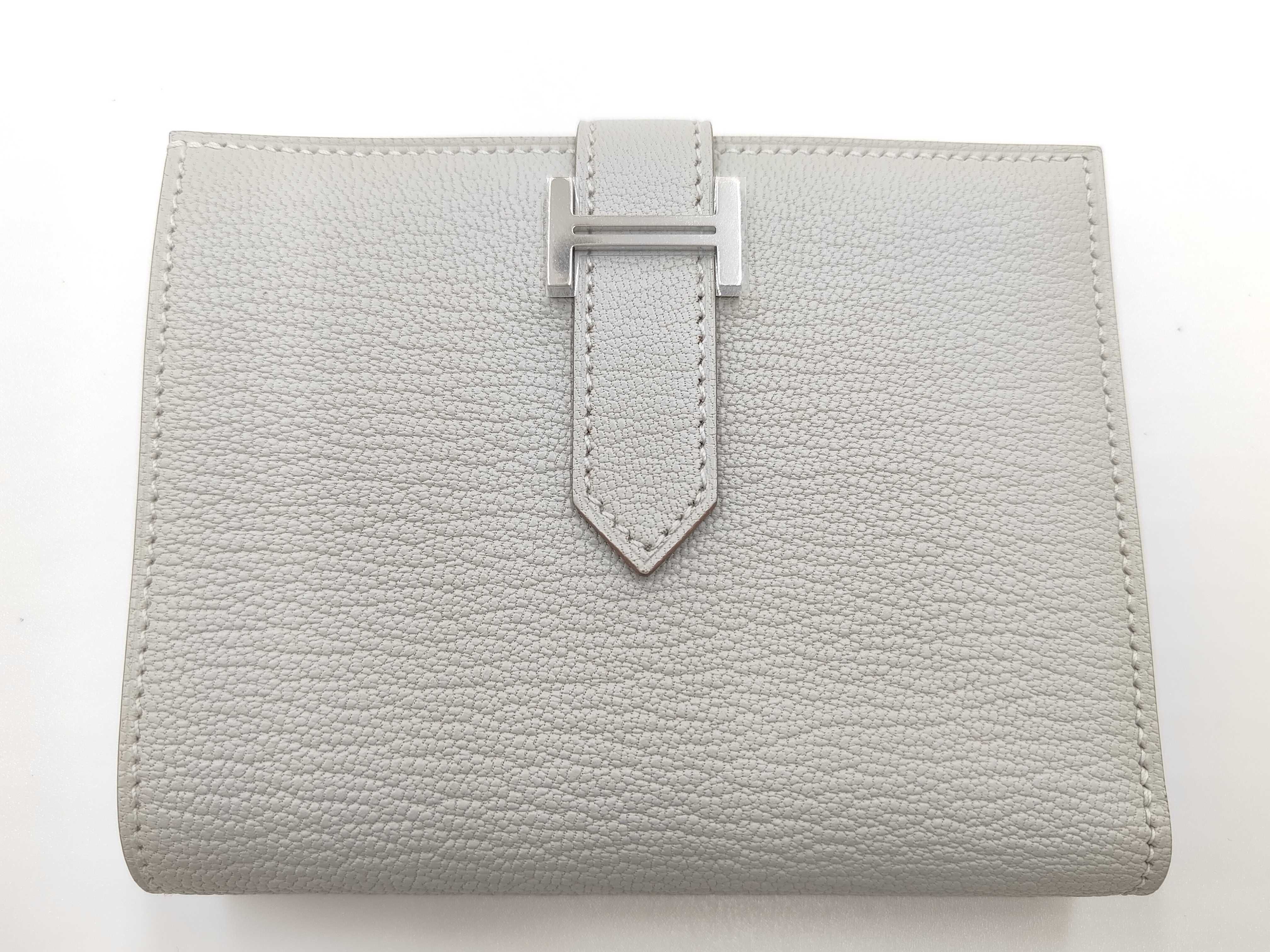 Bearn Compact Chevre Blue Pale Wallet (W stamp)