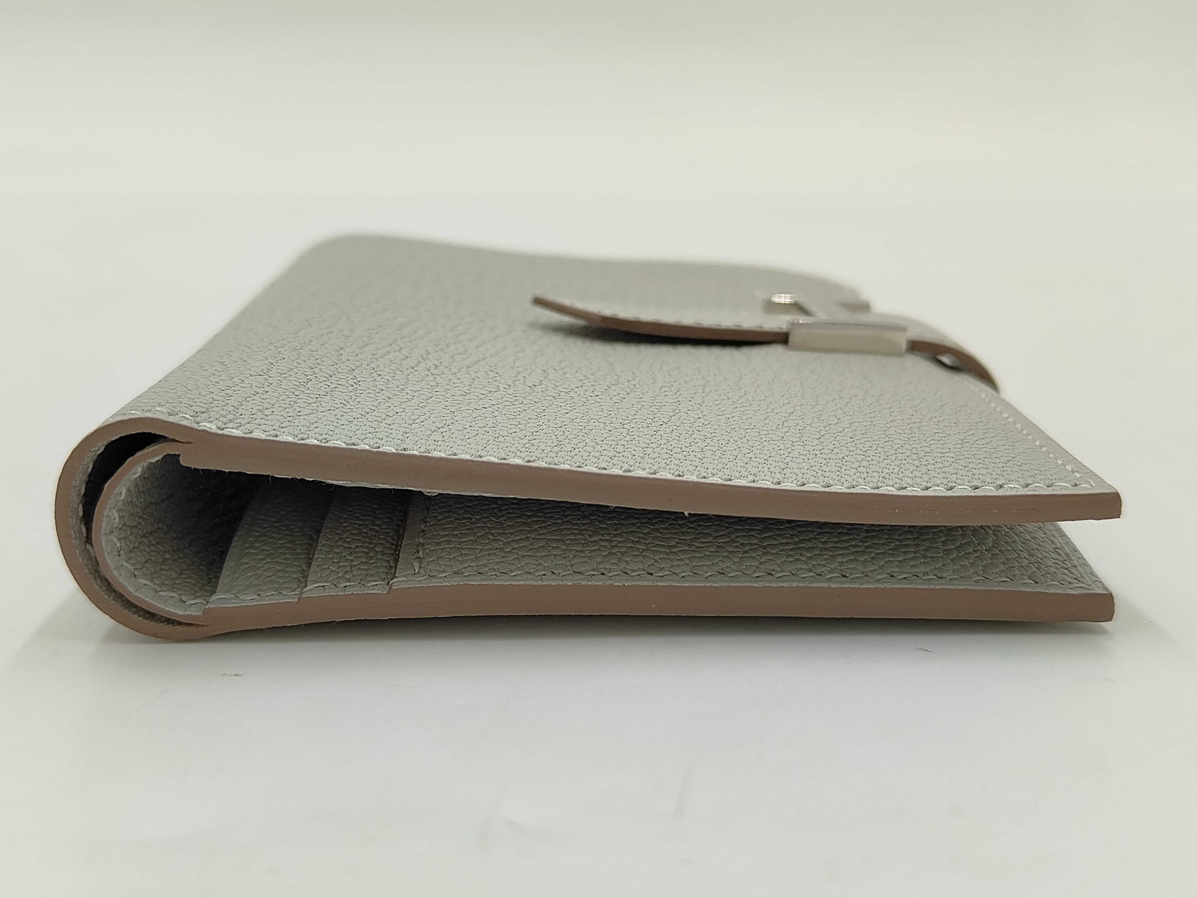 Bearn Compact Chevre Blue Pale Wallet (W stamp) — view 4