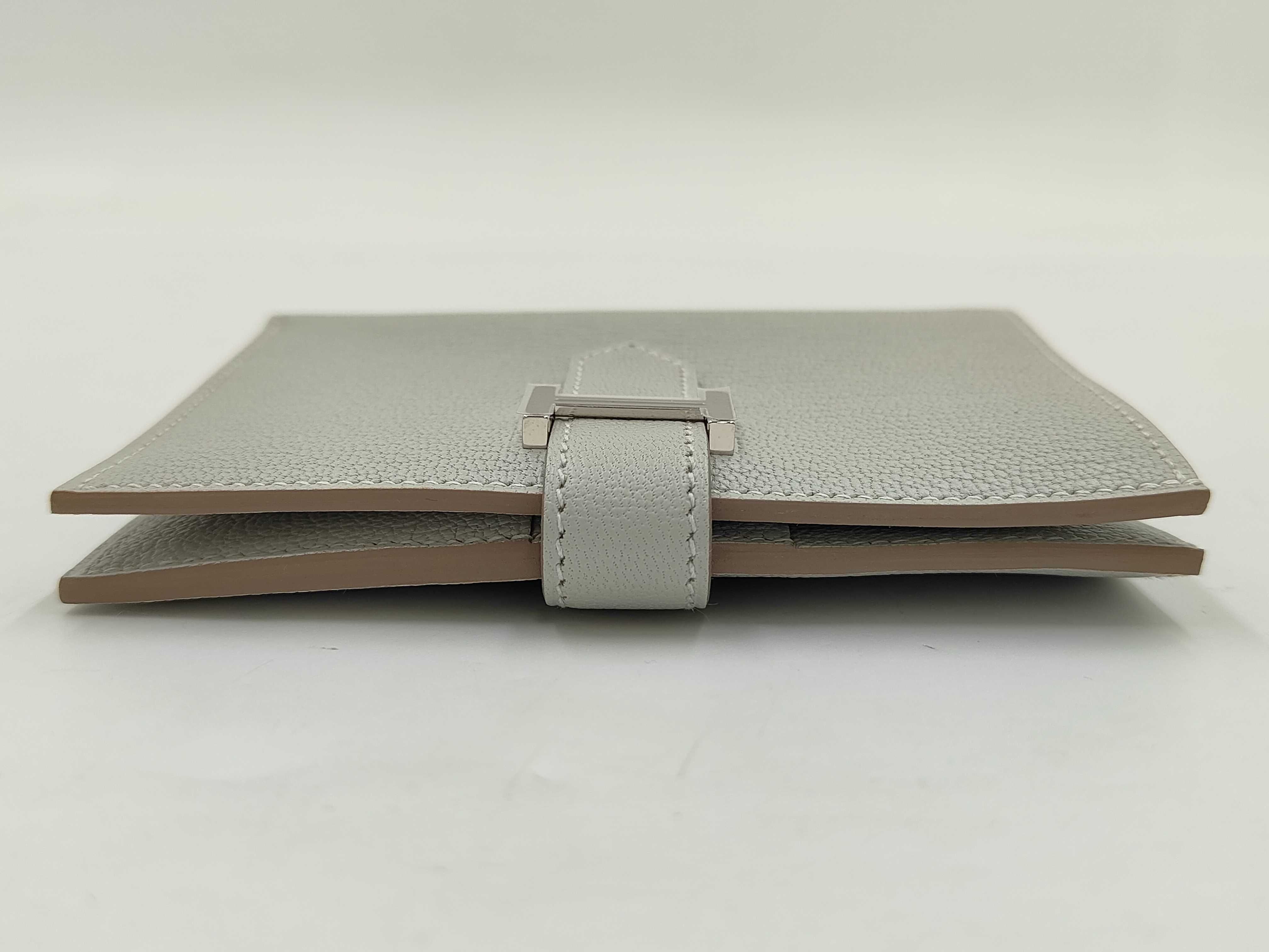 Bearn Compact Chevre Blue Pale Wallet (W stamp) — view 5
