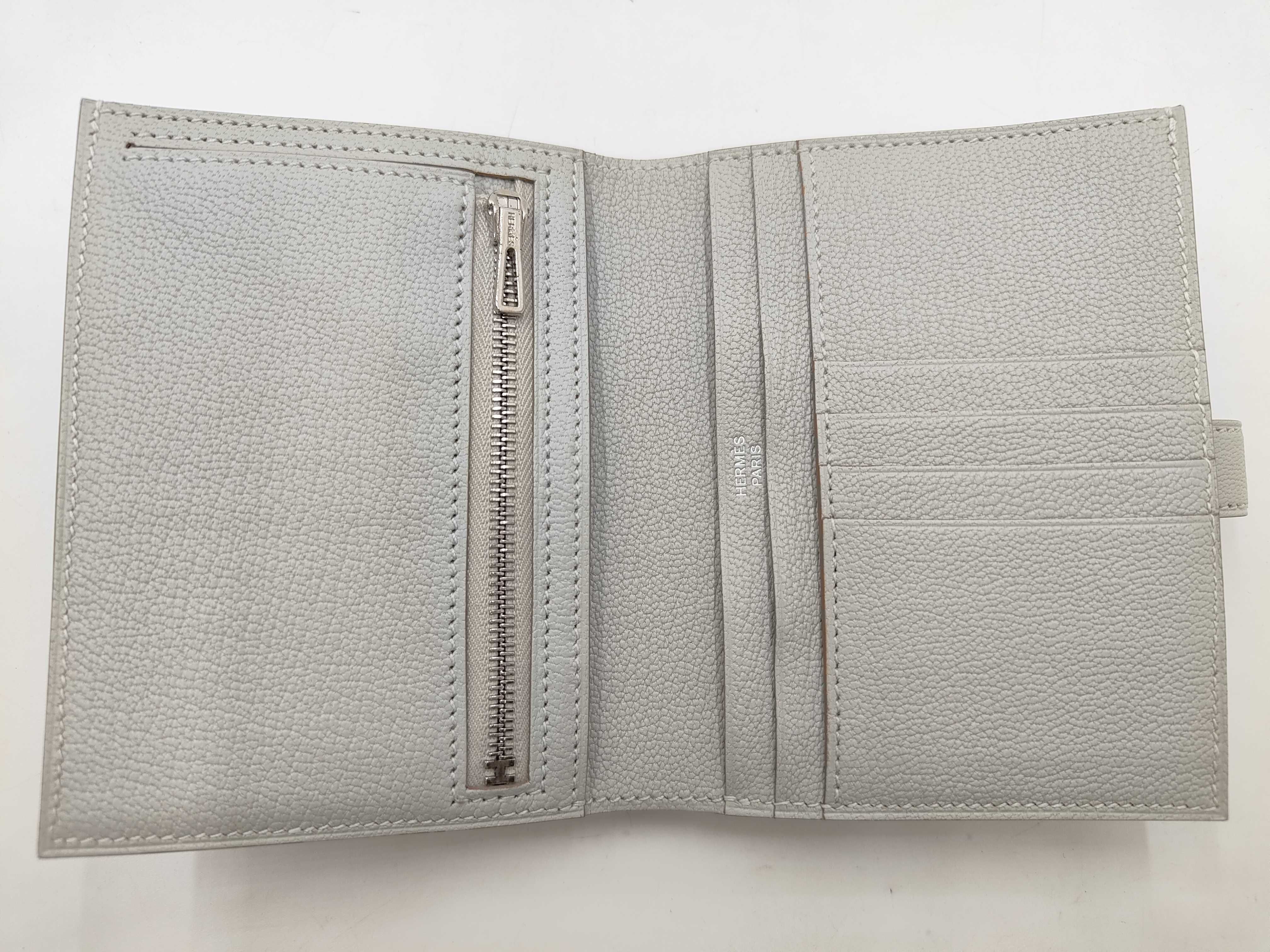 Bearn Compact Chevre Blue Pale Wallet (W stamp) — view 8