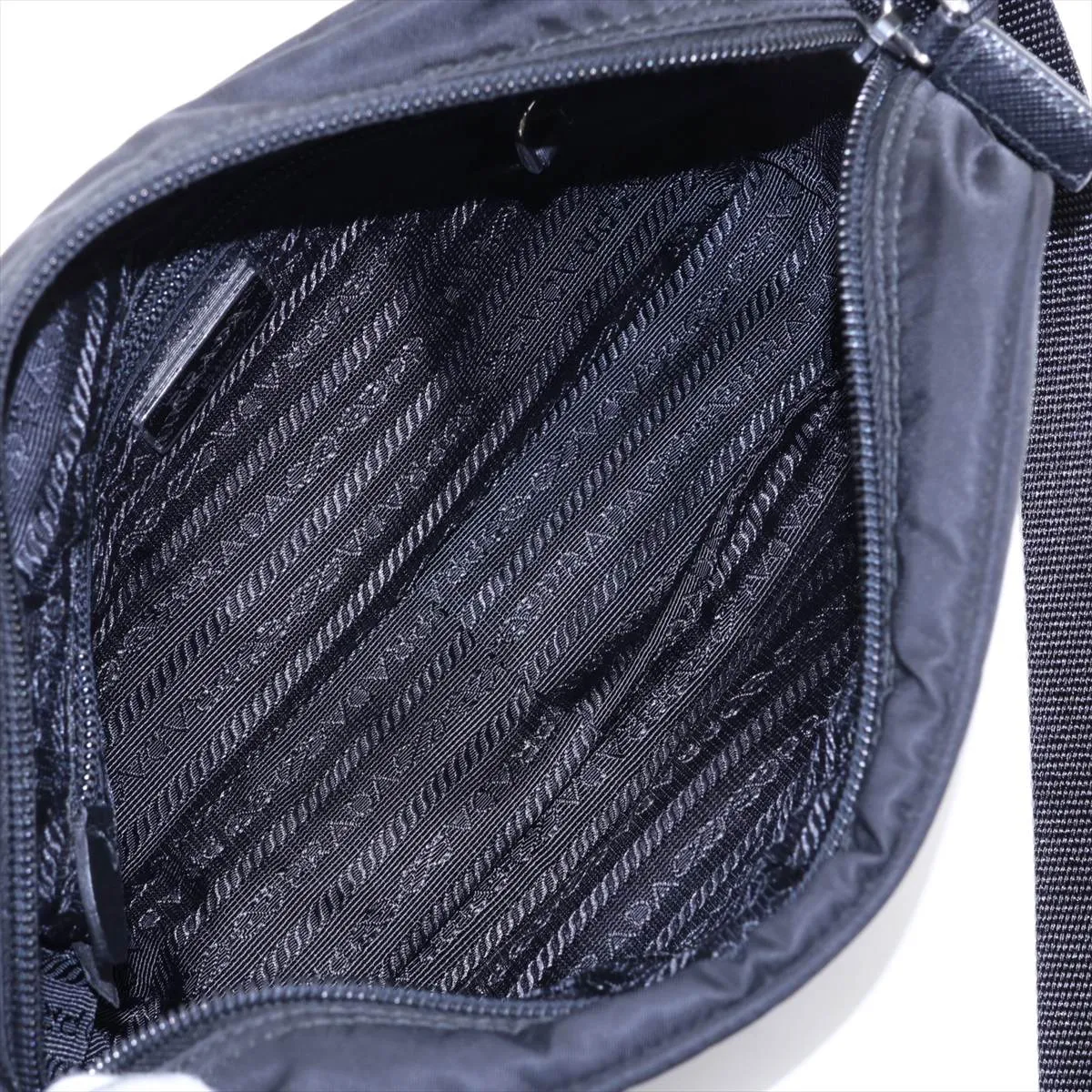 Tessuto Nylon Shoulder Bag, Black — view 6