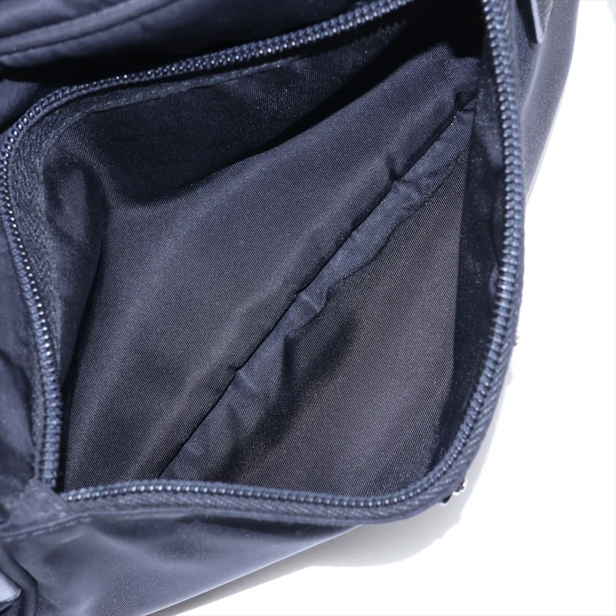 Tessuto Nylon Shoulder Bag, Black — view 8