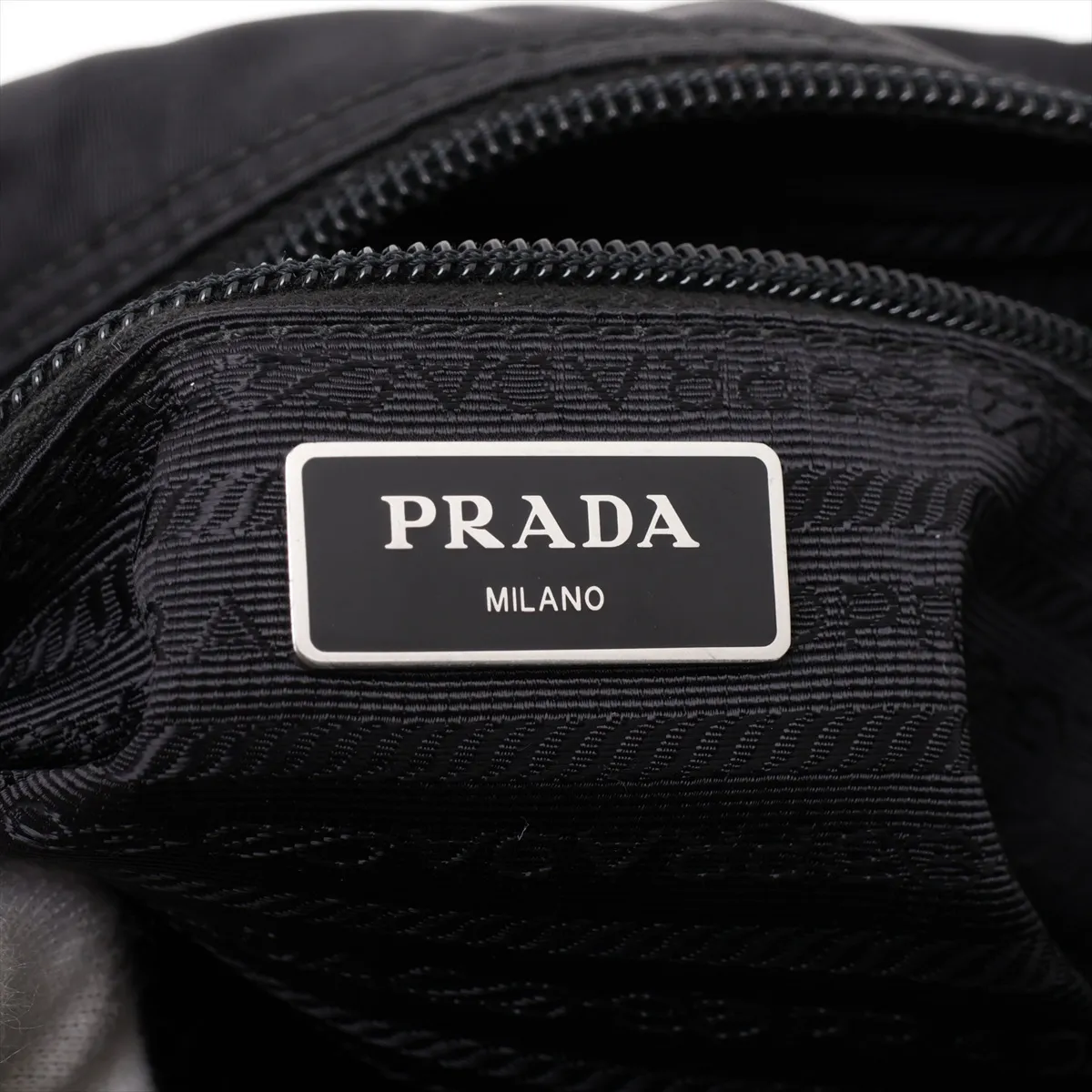Tessuto Nylon Shoulder Bag, Black — view 9