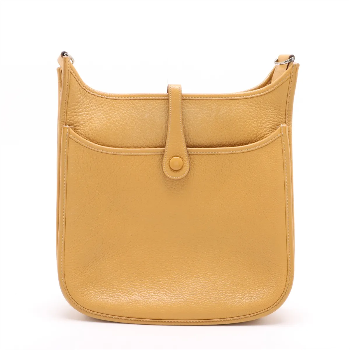 Evelyn 2 29 PM Amazon Taurillon Clemence Curry Silver hardware L:2008 — view 2