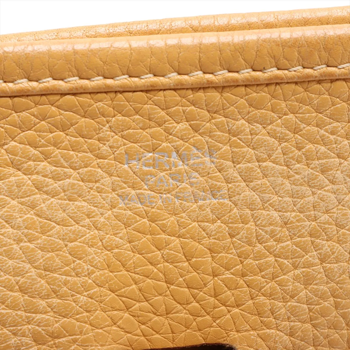 Evelyn 2 29 PM Amazon Taurillon Clemence Curry Silver hardware L:2008 — view 8