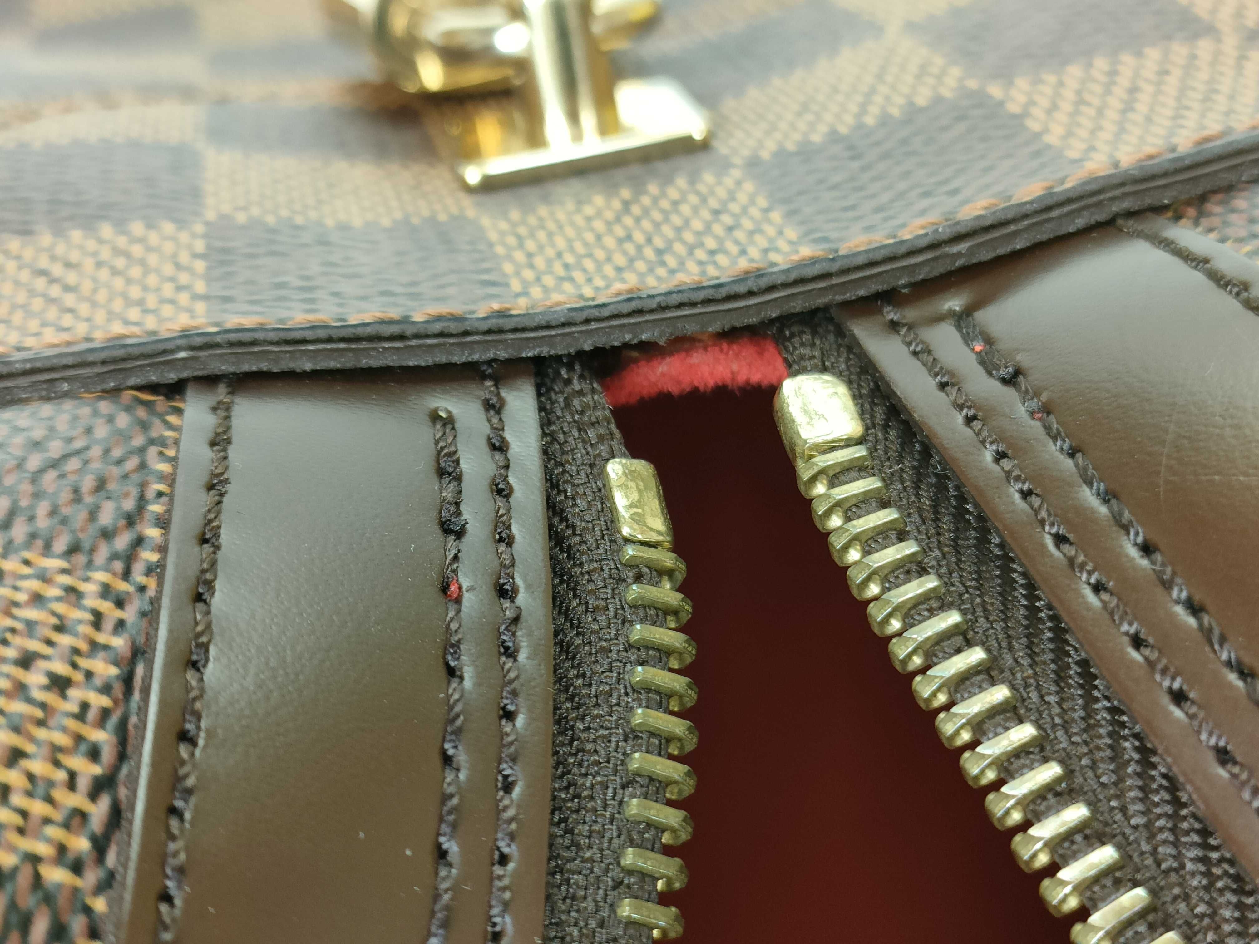 Damier Duomo N60008 (Serial number unclear) Brown Handbag — view 9