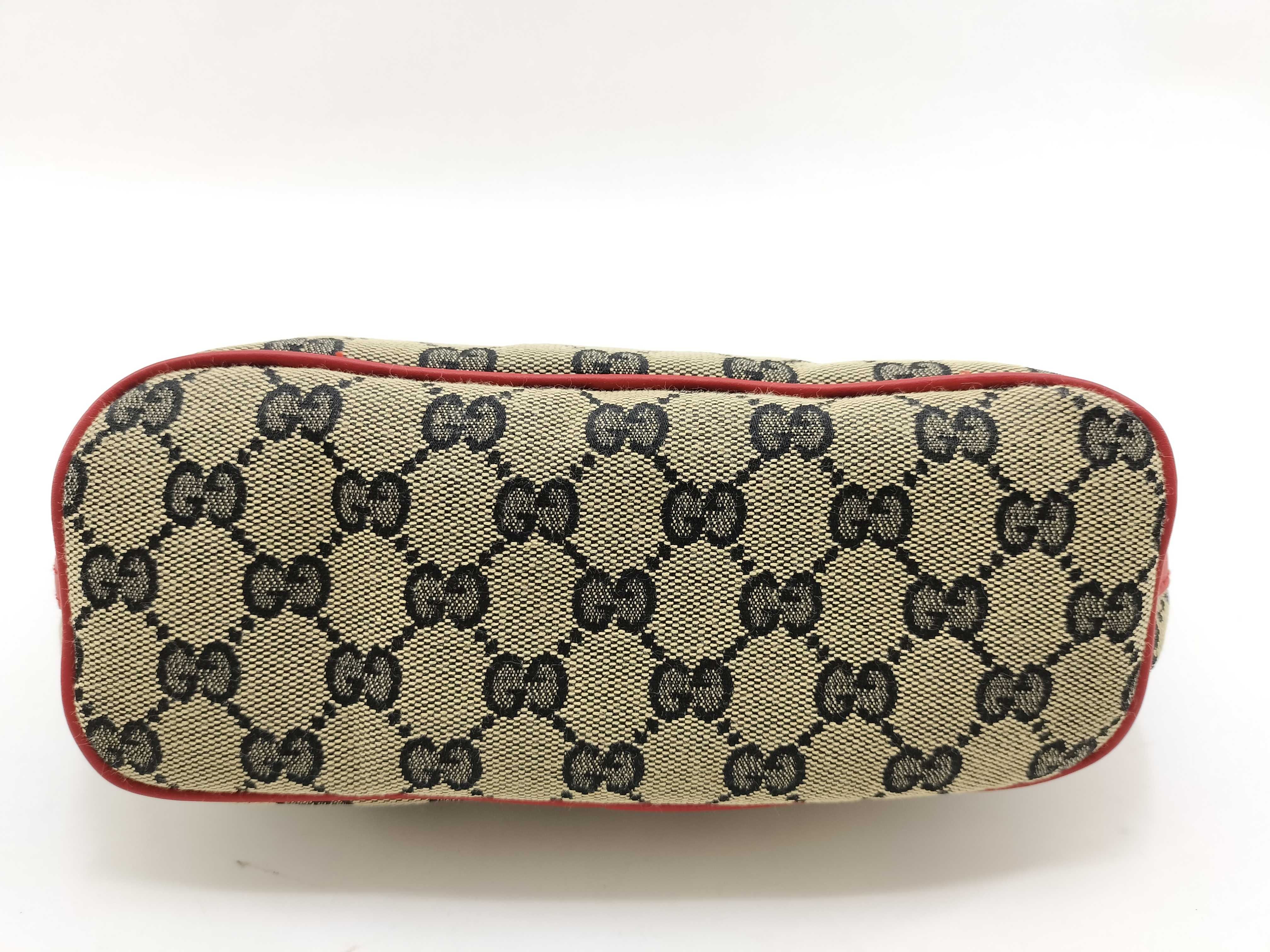 GG Canvas Accessory Pouch Handbag with GG Logo Plate 039 1103 006132 Handbag — view 3