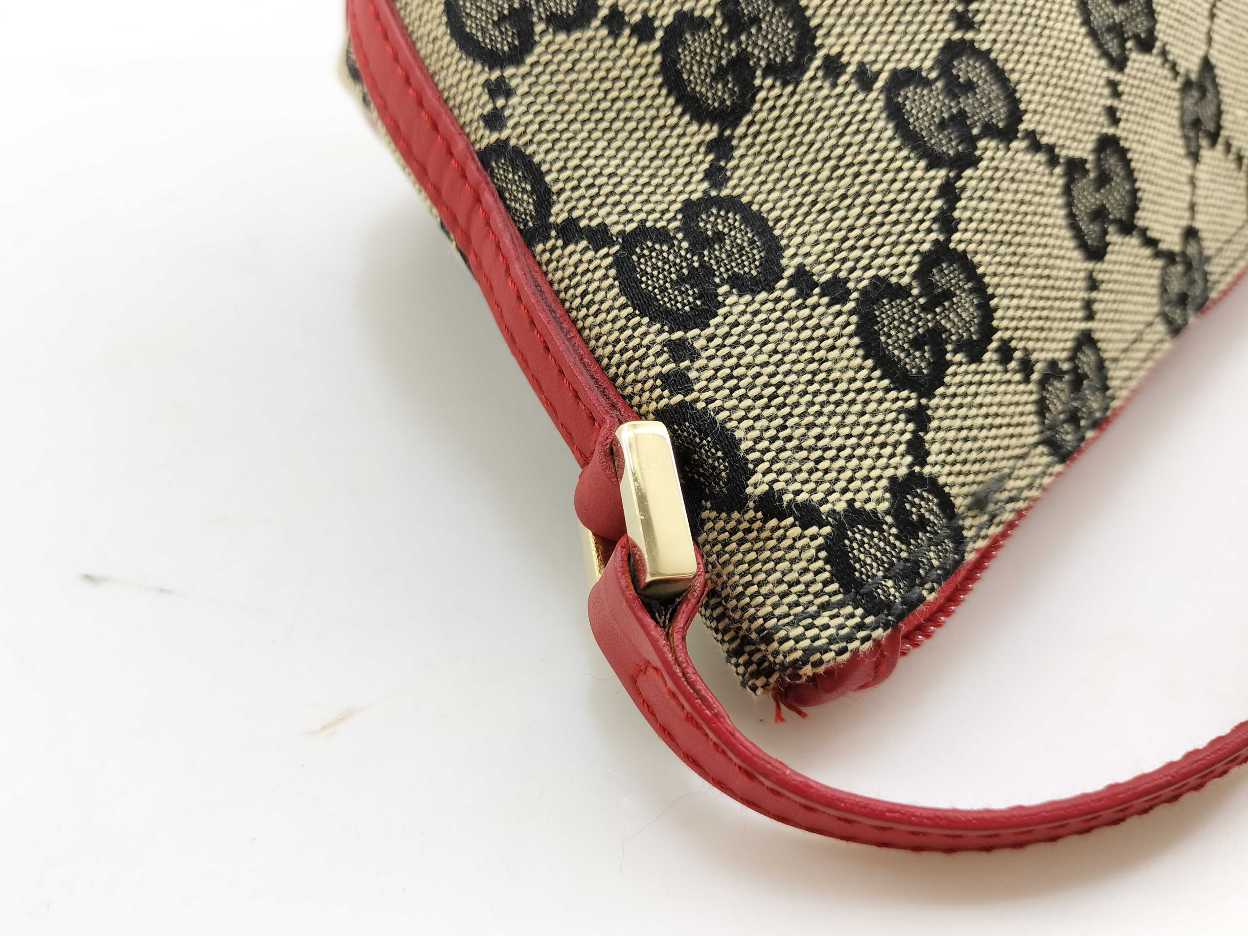 GG Canvas Accessory Pouch Handbag with GG Logo Plate 039 1103 006132 Handbag — view 7