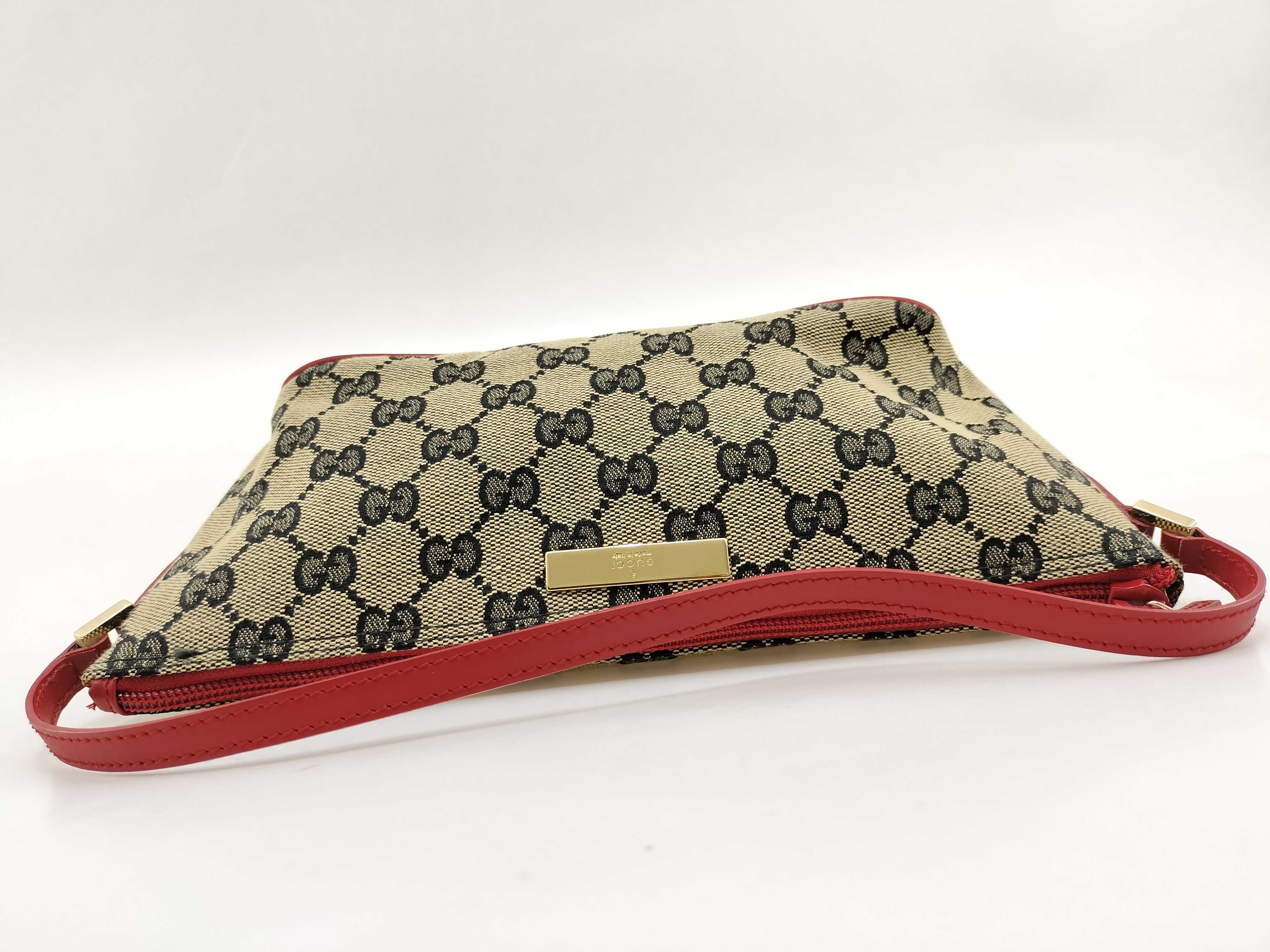 GG Canvas Accessory Pouch Handbag with GG Logo Plate 039 1103 006132 Handbag — view 8