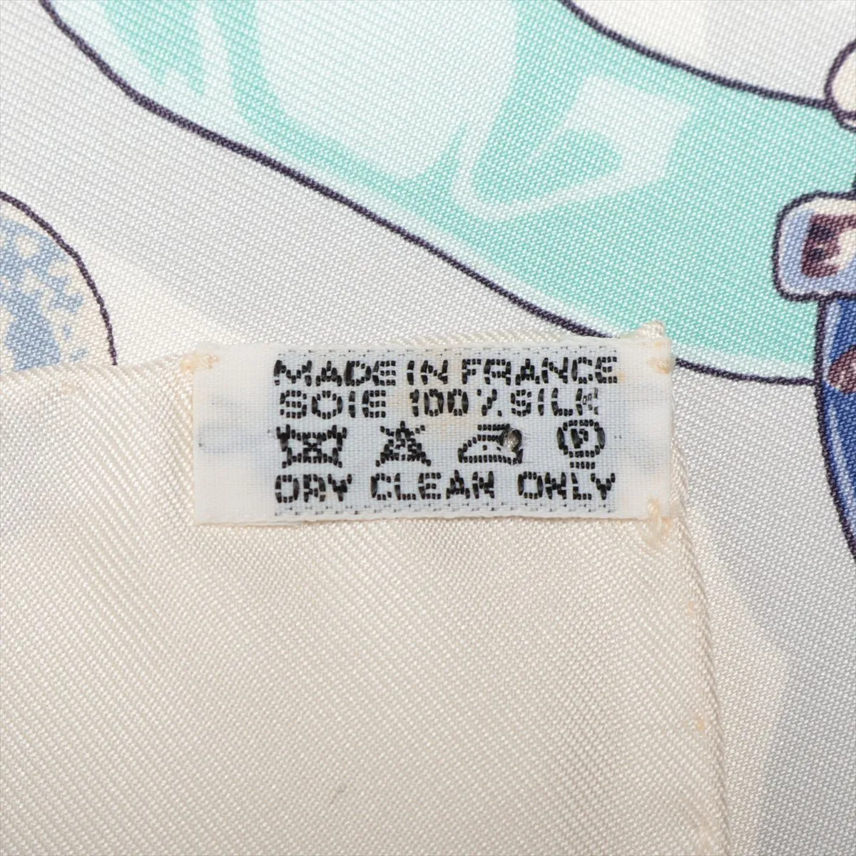Carre90 Mon Ami Pierrot My Friend Pierrot Scarf Silk White — view 6