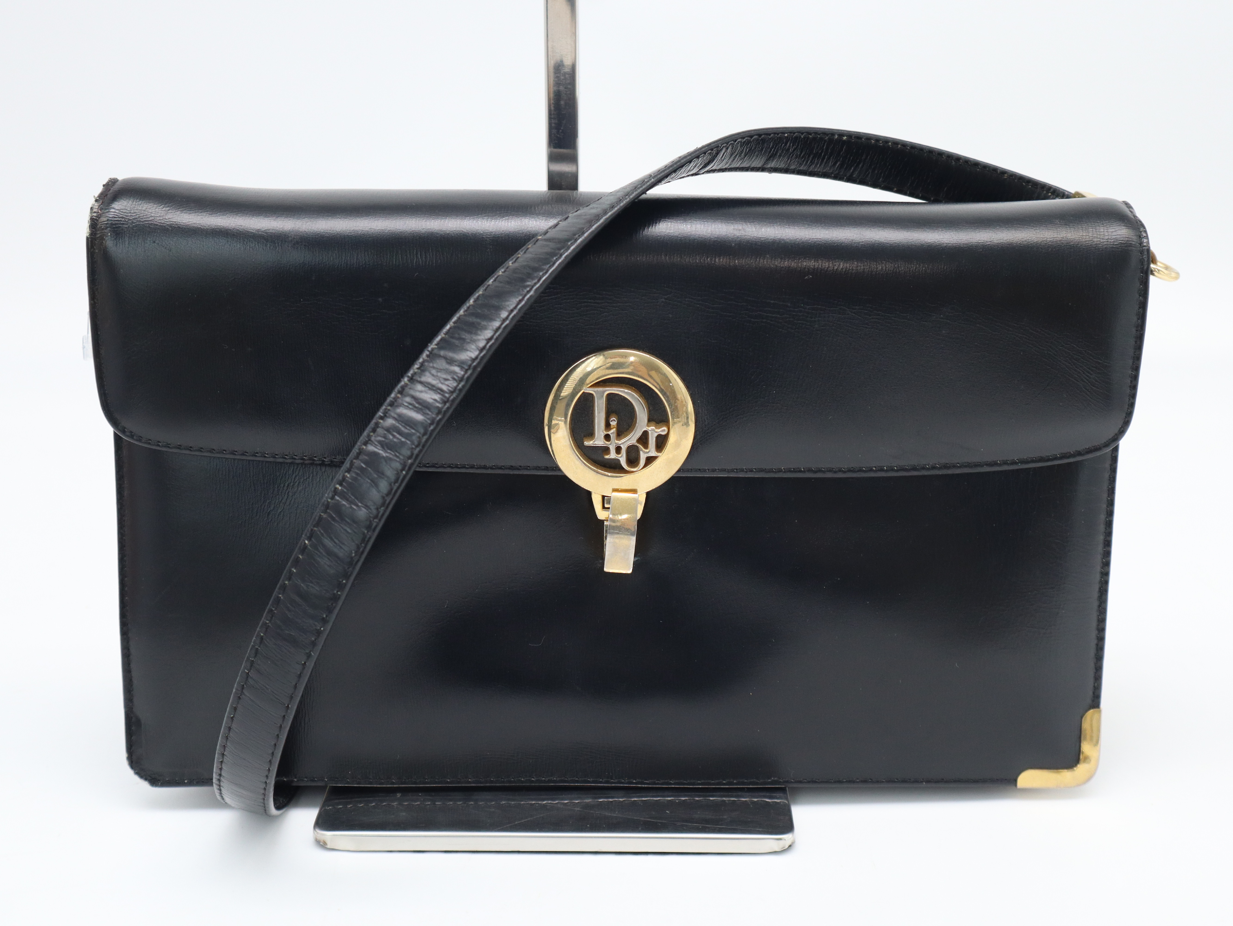 Leather Black Shoulder Bag