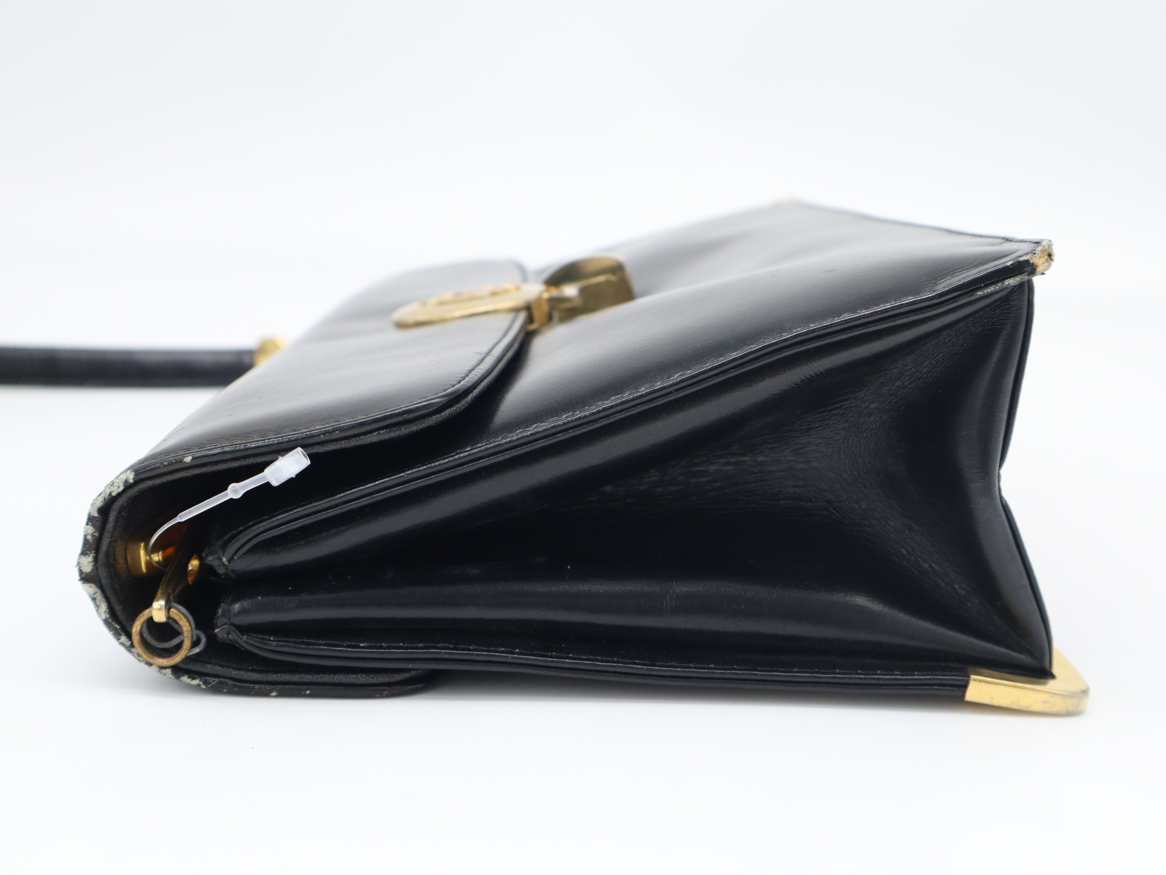 Leather Black Shoulder Bag — view 3