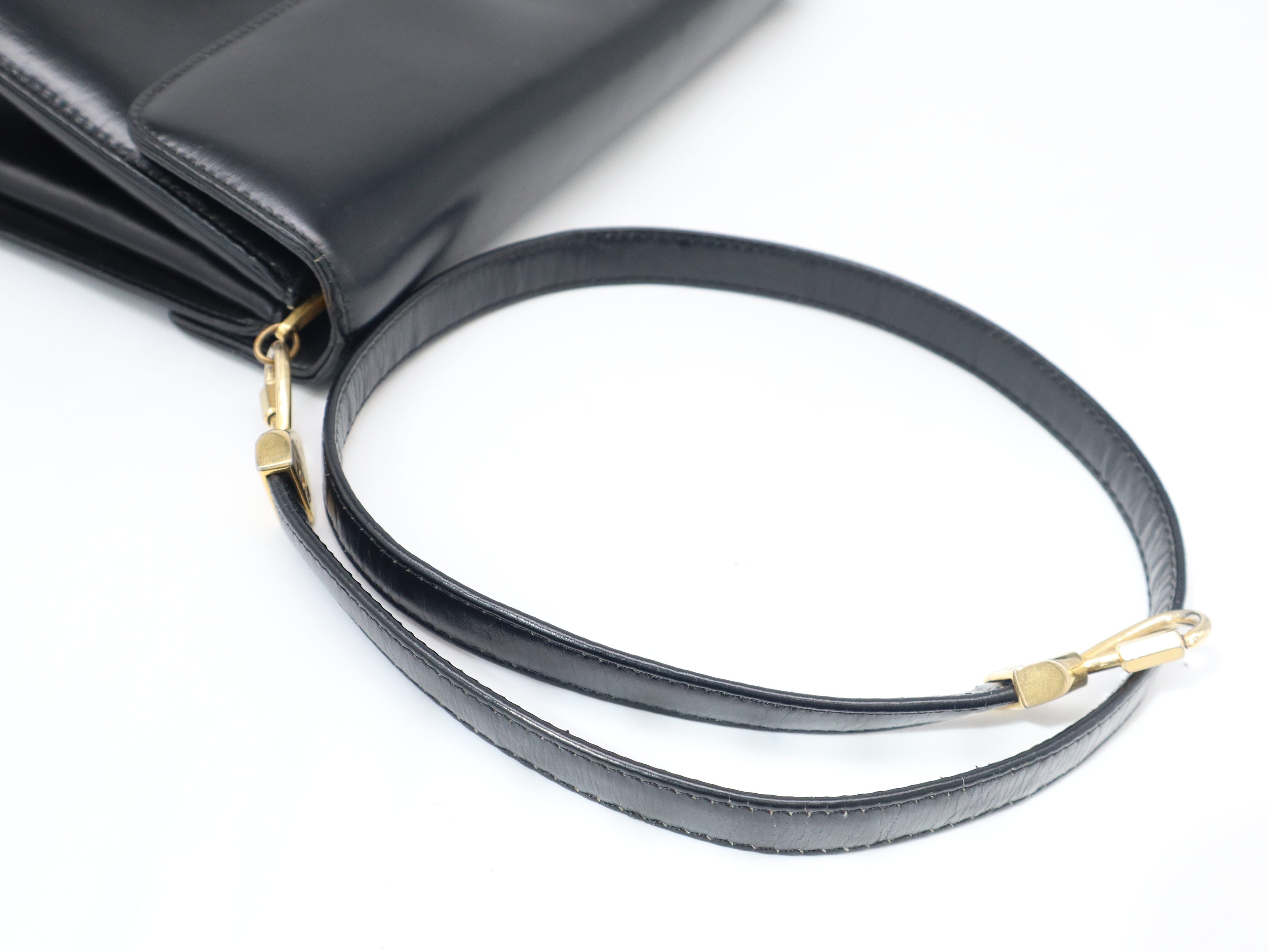 Leather Black Shoulder Bag — view 6