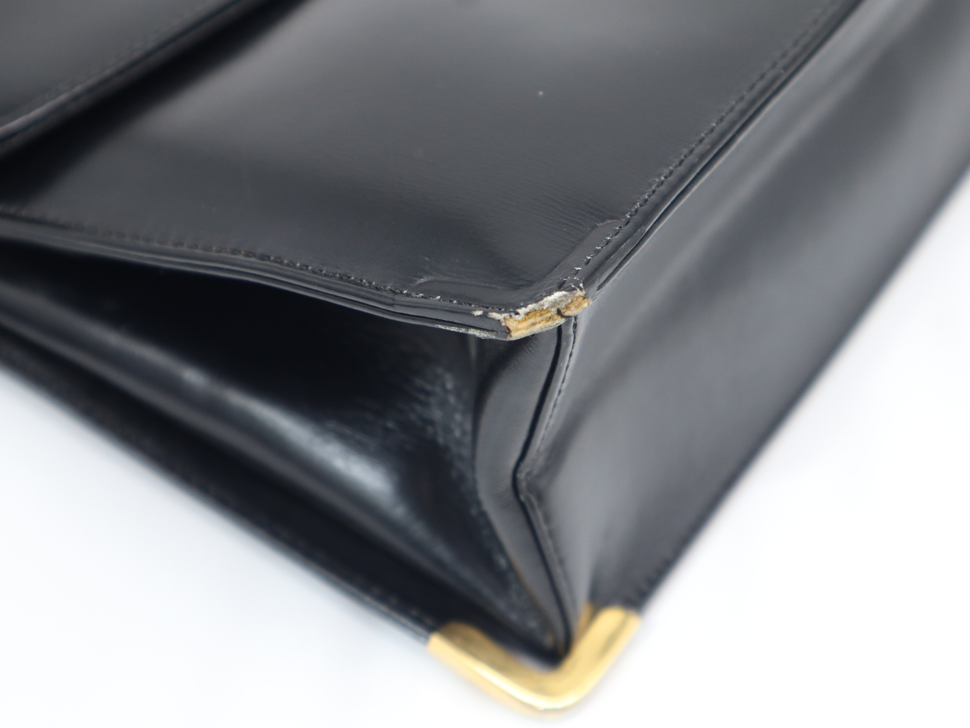 Leather Black Shoulder Bag — view 7