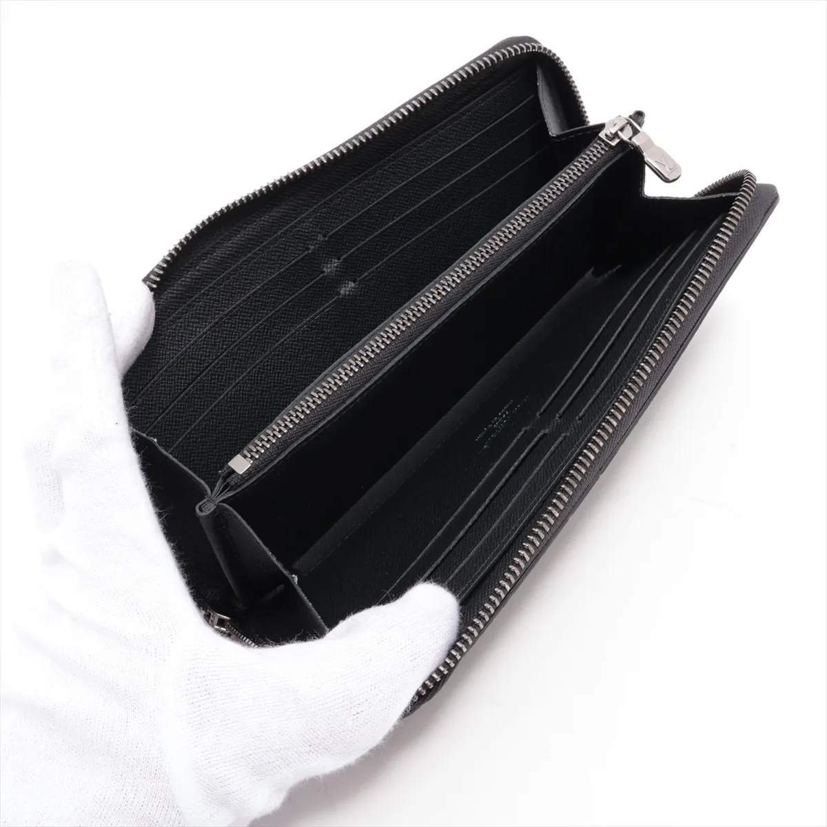 Monogram Eclipse Zippy Wallet Horizontal M11611 Noir Round Zip Wallet (RFID detected) — view 3