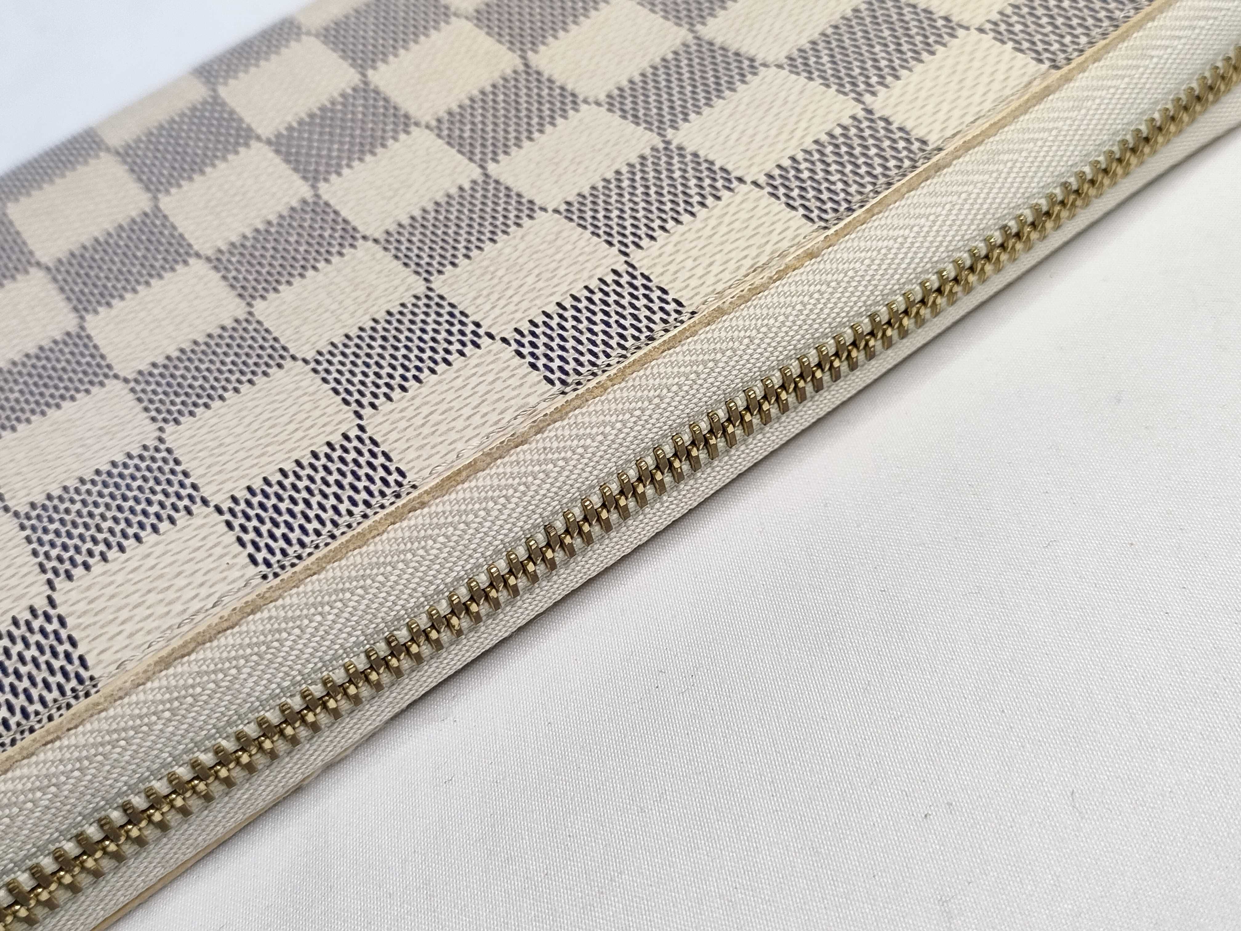Damier Azur Zippy Organizer Round Zipper Long Wallet — view 8