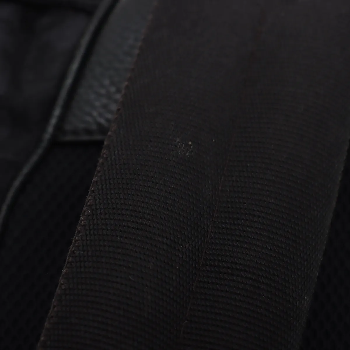 Oblique Motion Nylon x Leather Backpack/Rucksack Black — view 13
