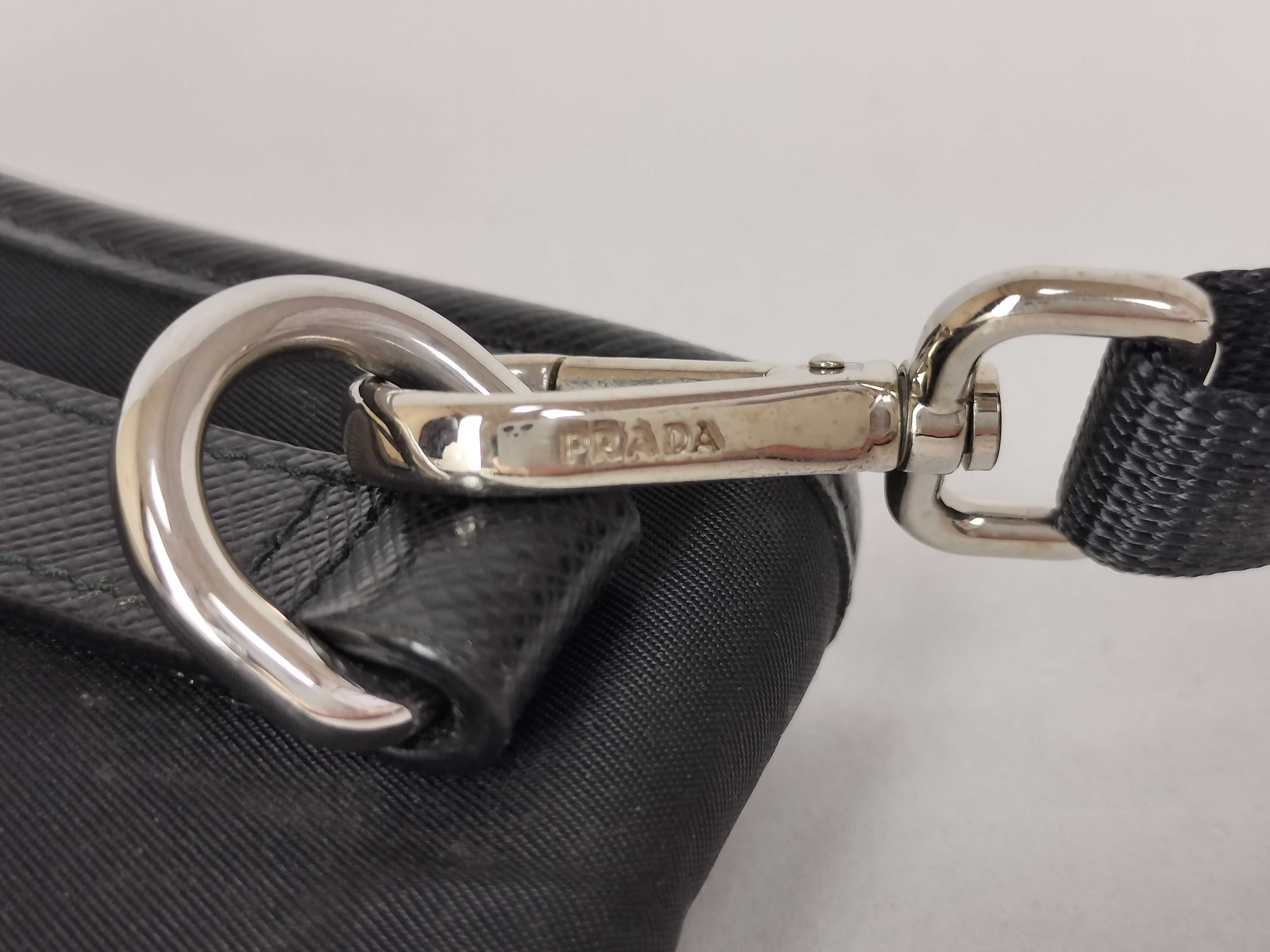 Nylon Prada Pocono Shoulder Bag, Black — view 5