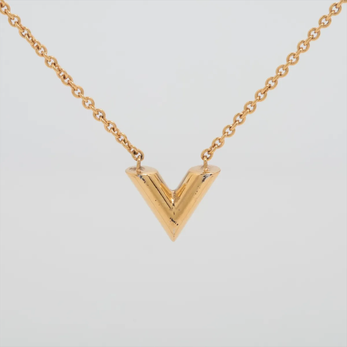 M61083 Essential V OB1212 Necklace, GP Gold. Shows — view 2