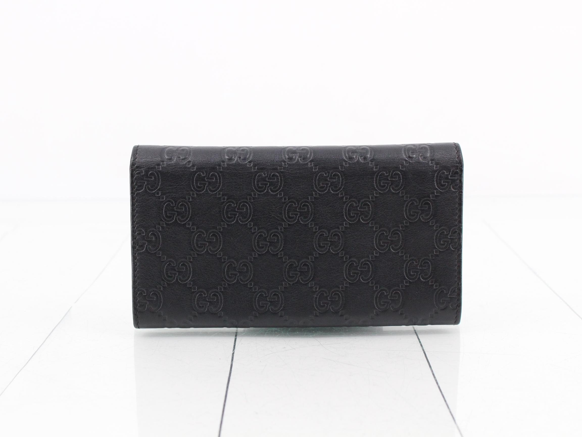 Guccissima (bag) - Long wallet, leather, black, item number 244946 — view 2