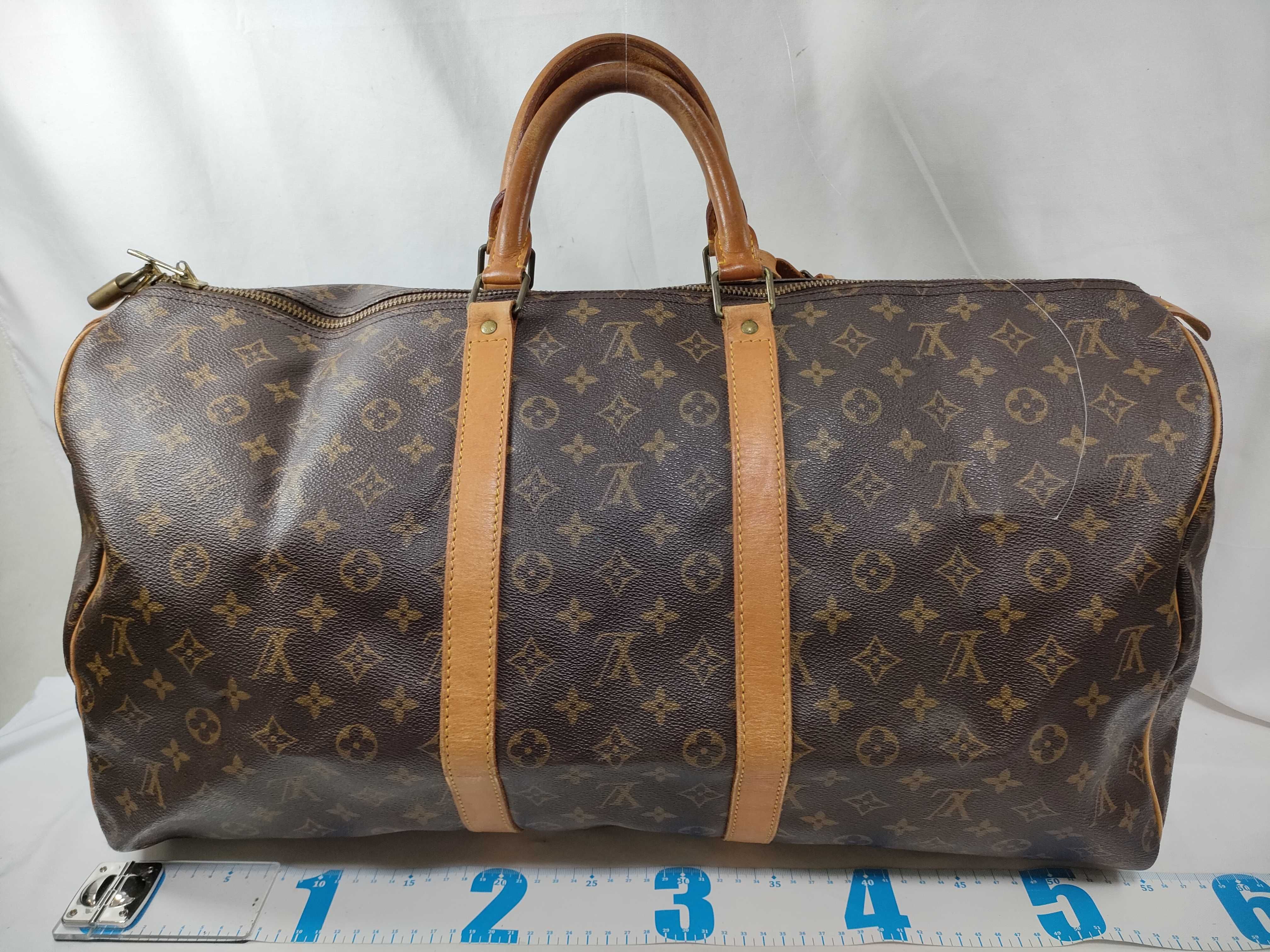 Monogram Keepall 60 M41422 MI882 Boston Bag — view 2