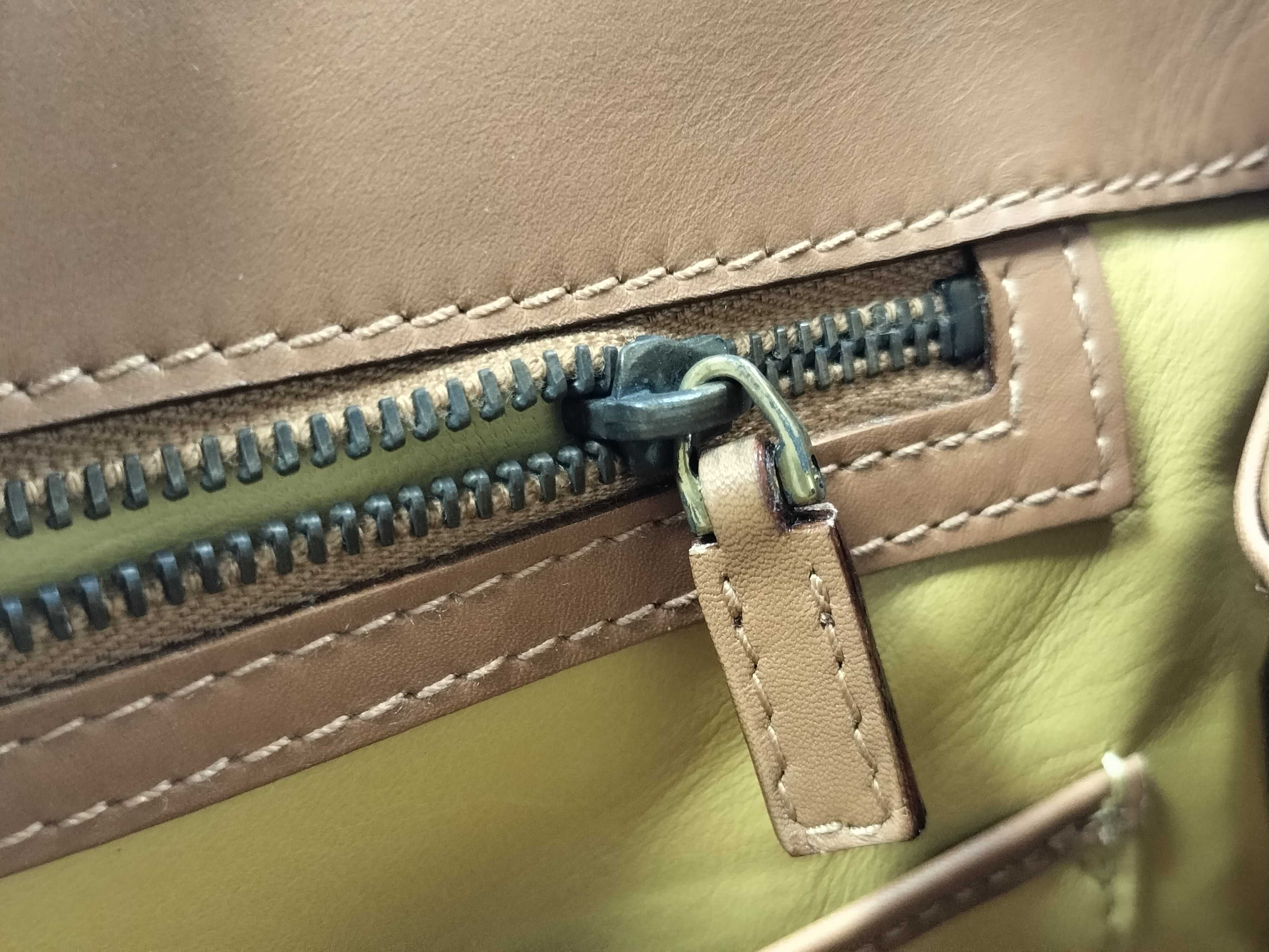 Top Handle Handbag, Brown, 101671 205118 — view 11
