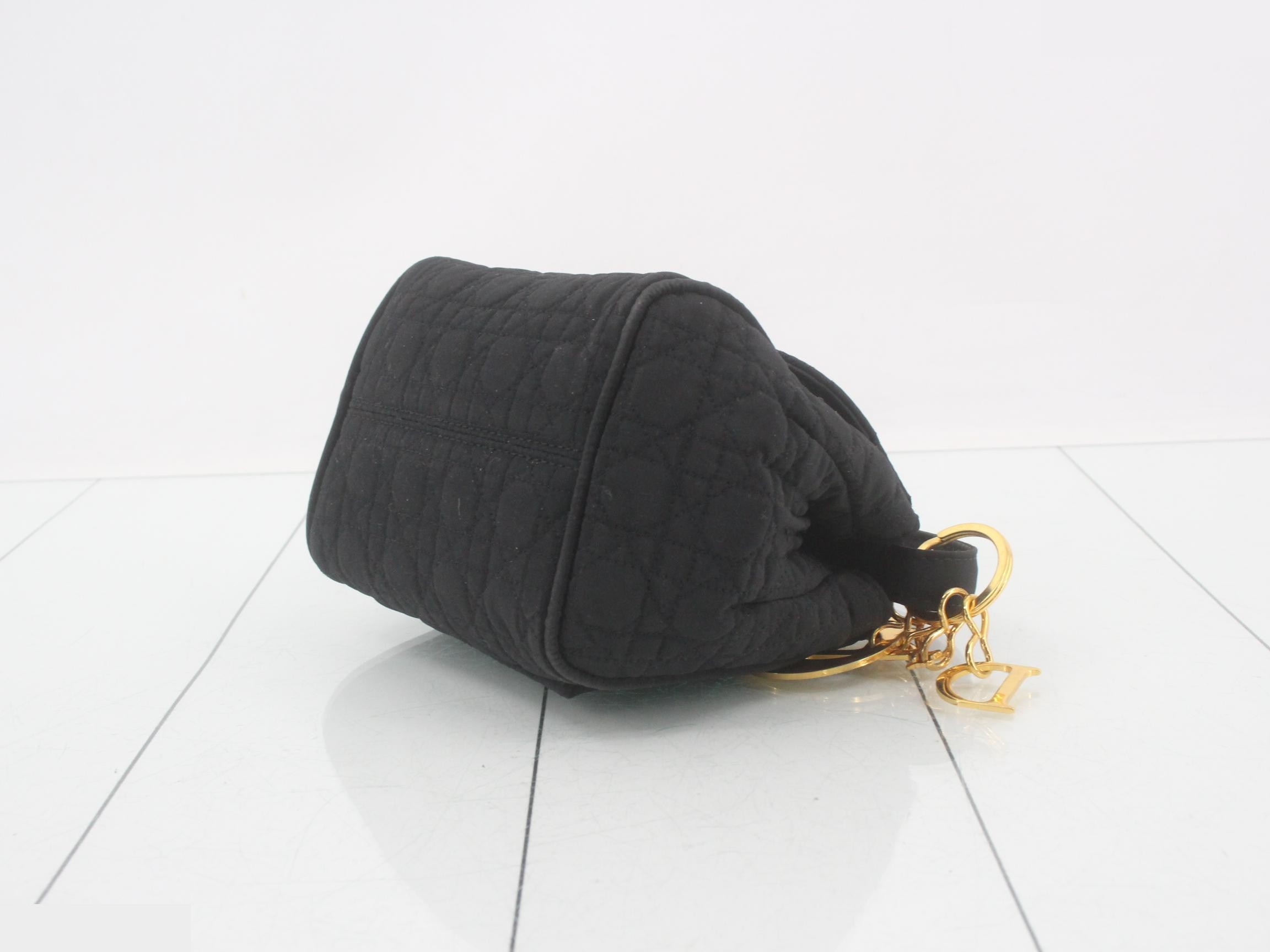 Cannage Mini Handbag, W: 12 x H: 10 x D: 10 cm, Black — view 6