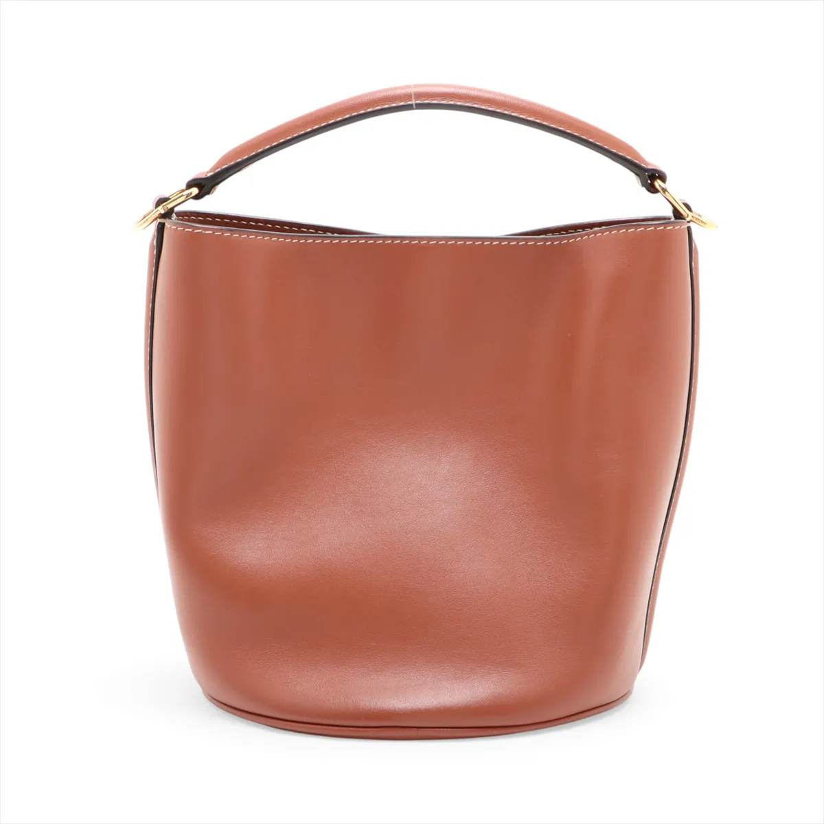Teen Bucket 16 Leather 2-Way Handbag Brown — view 2