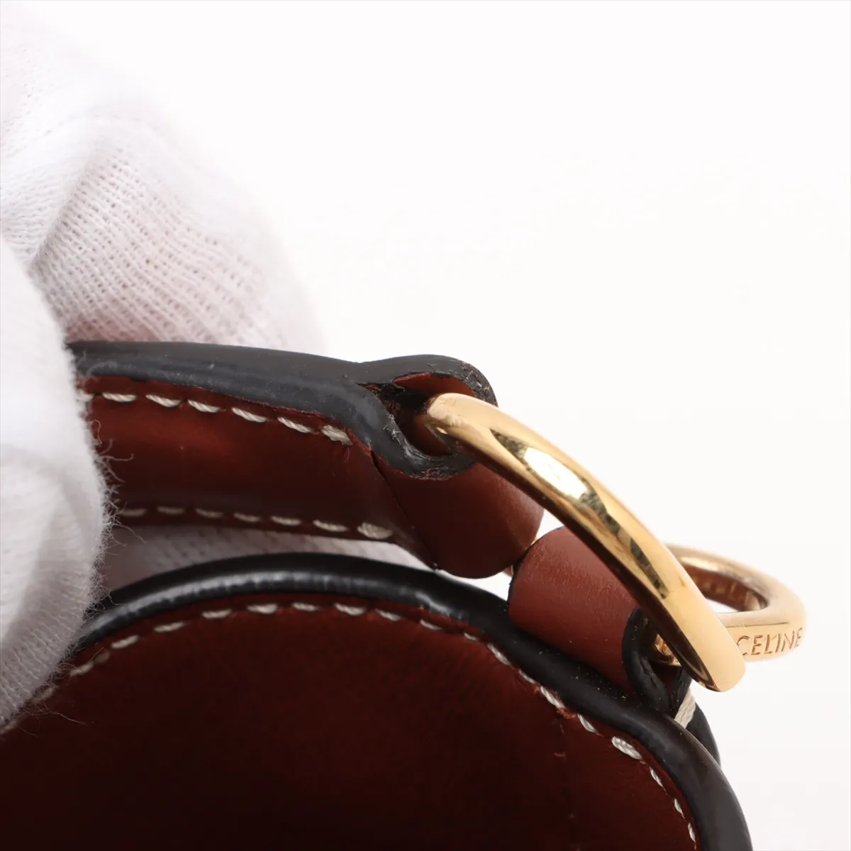 Teen Bucket 16 Leather 2-Way Handbag Brown — view 12