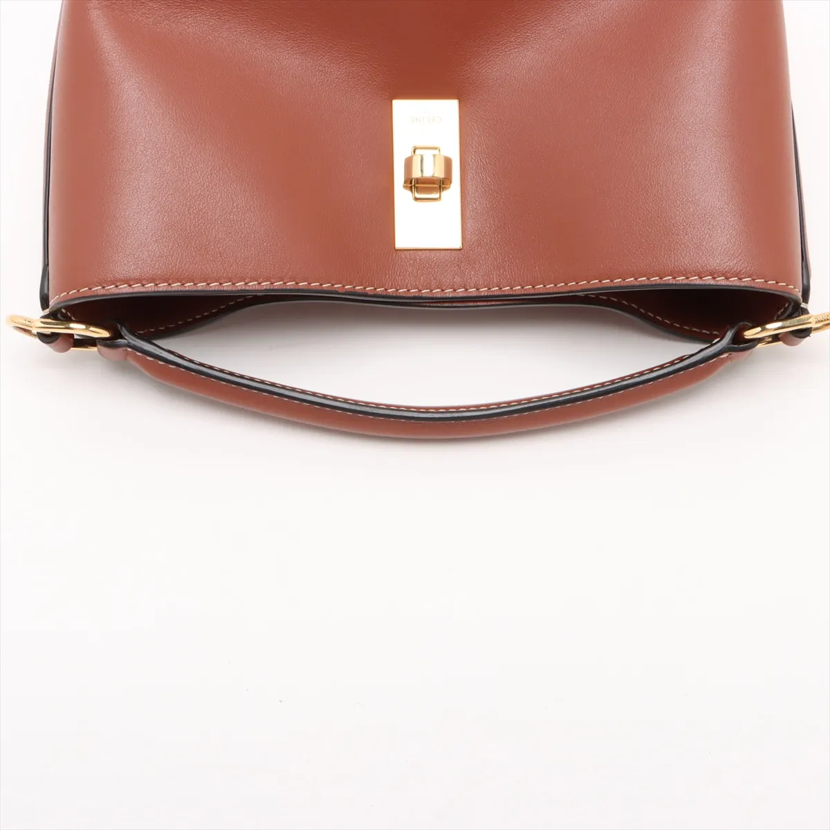 Teen Bucket 16 Leather 2-Way Handbag Brown — view 5