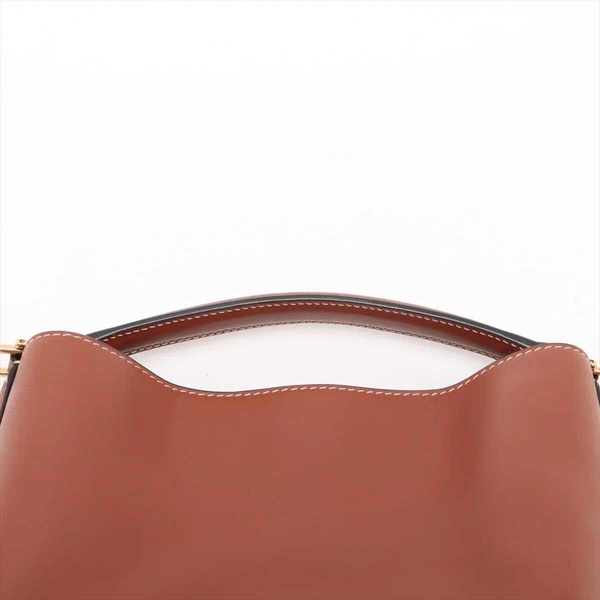 Teen Bucket 16 Leather 2-Way Handbag Brown — view 6
