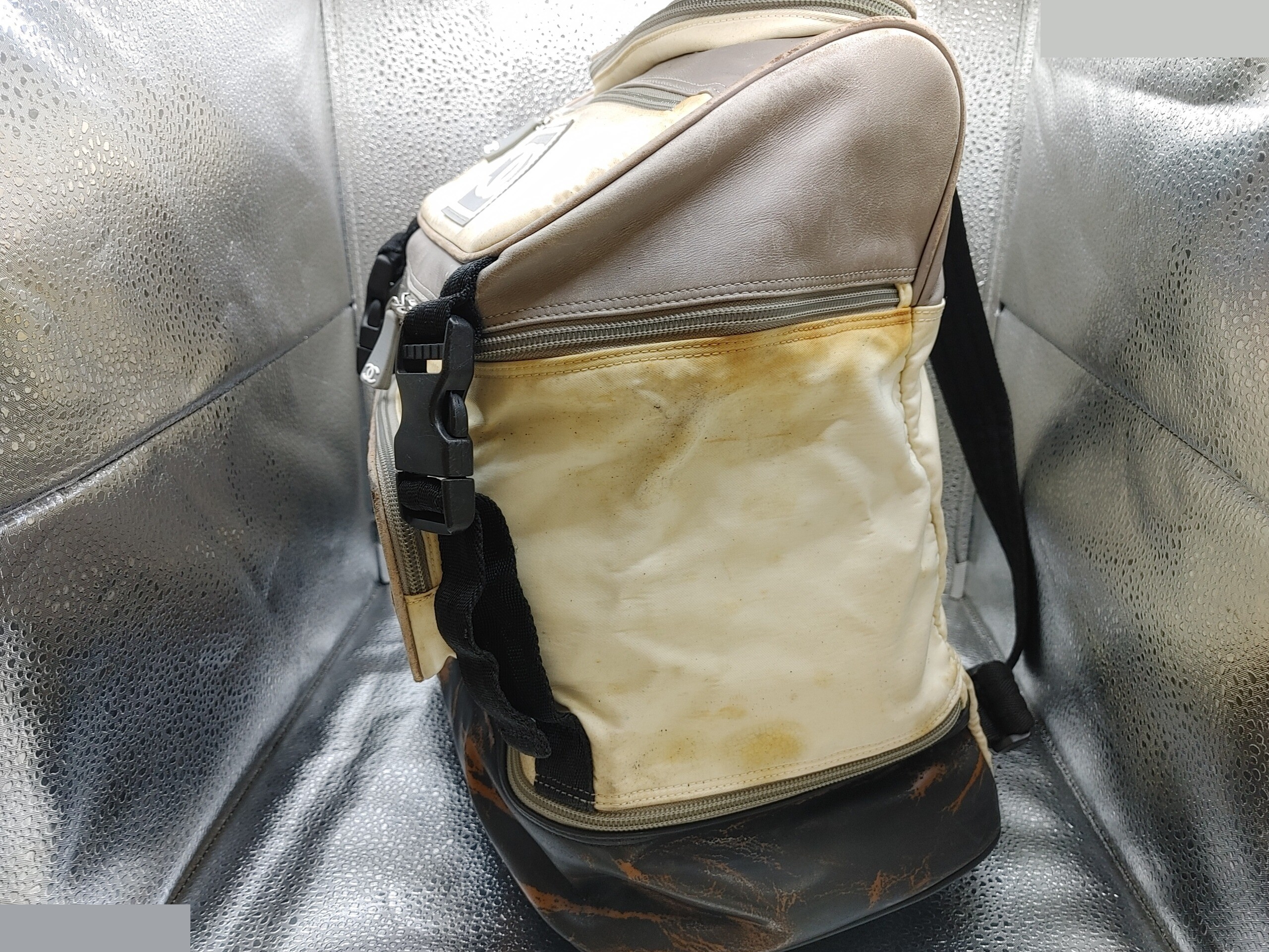 Sports Line Backpack with Sticker, 6394339, Nylon, White — view 4