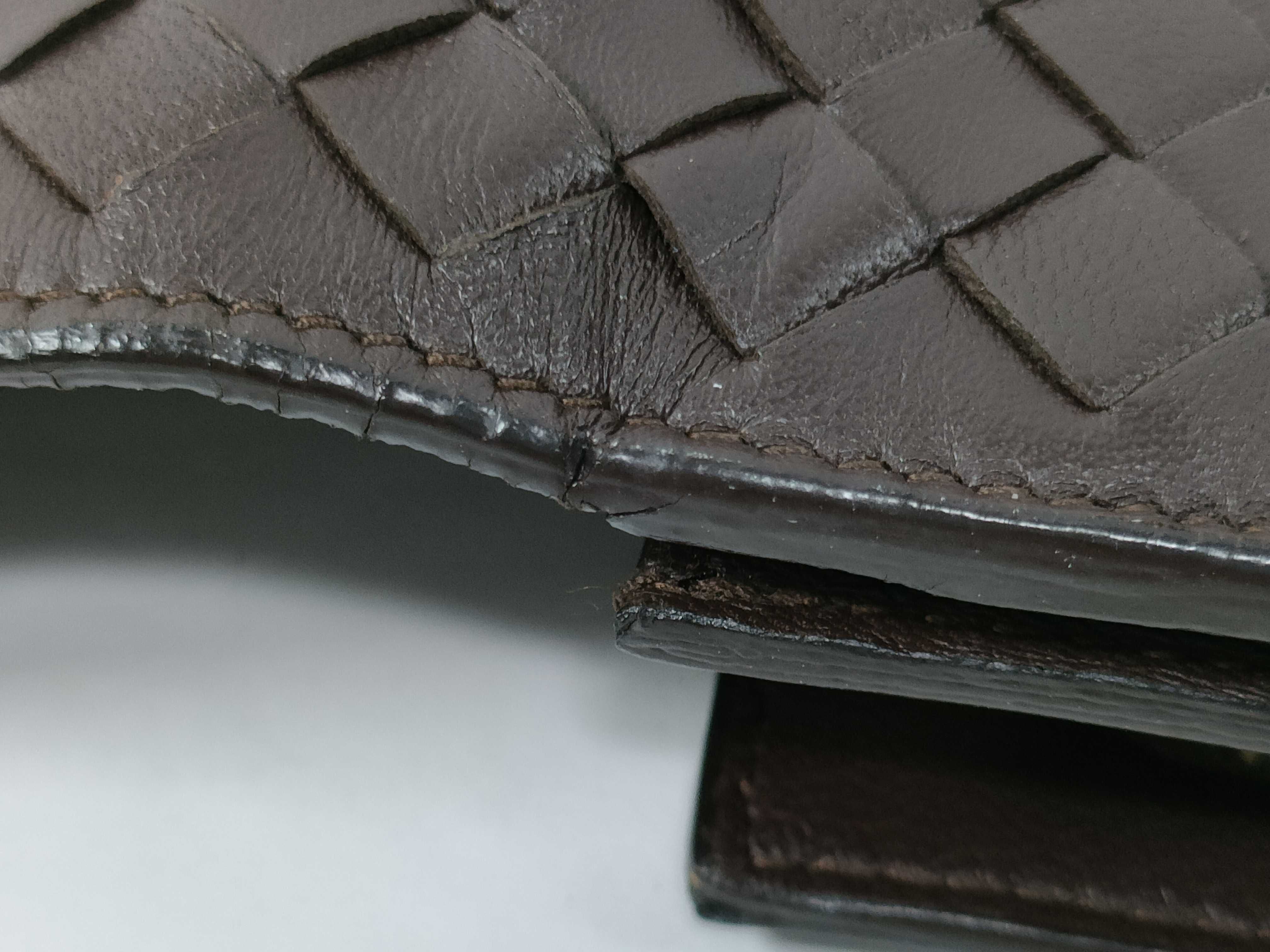 Intrecciato Leather Long Wallet — view 15