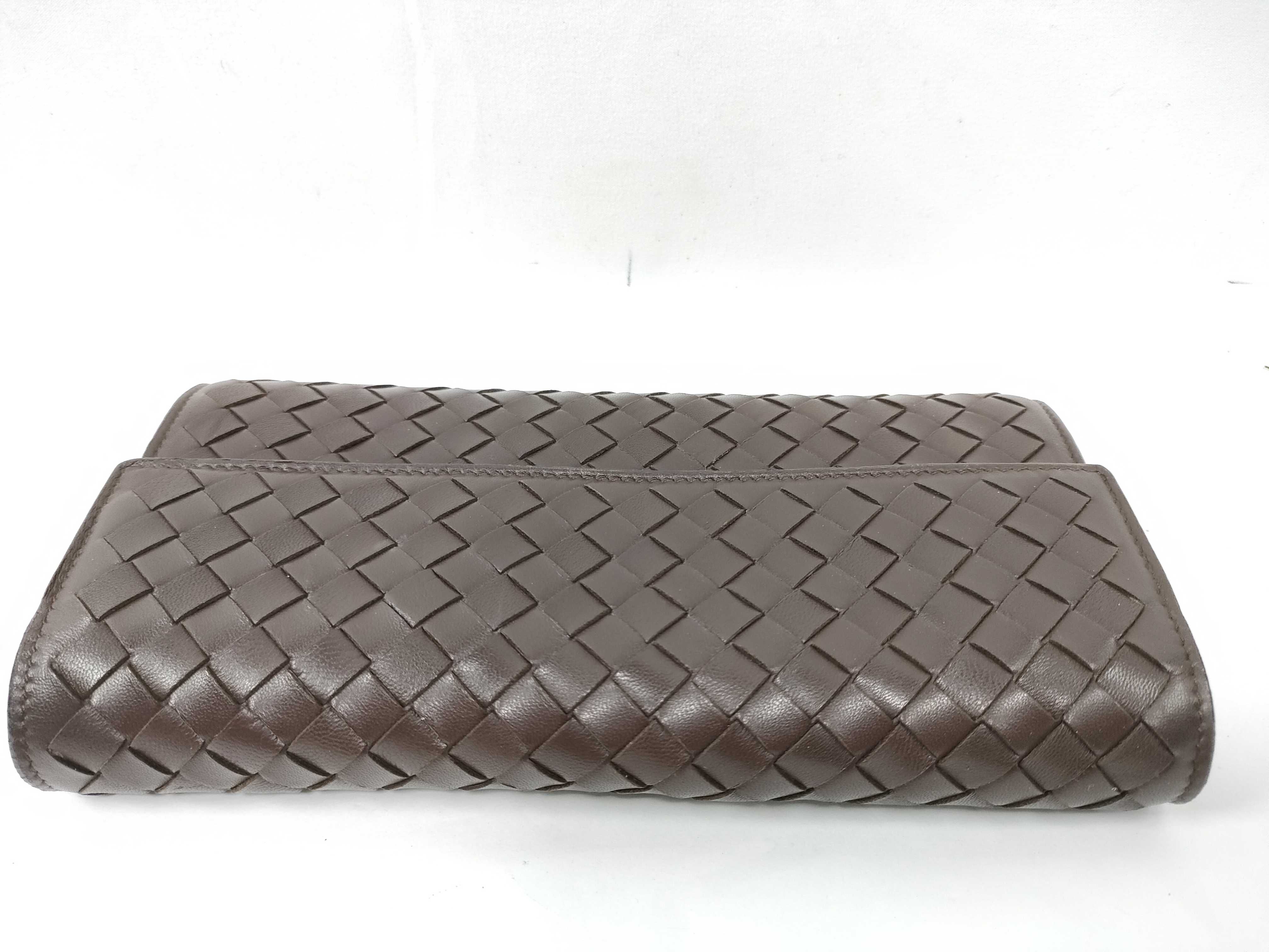 Intrecciato Leather Long Wallet — view 3