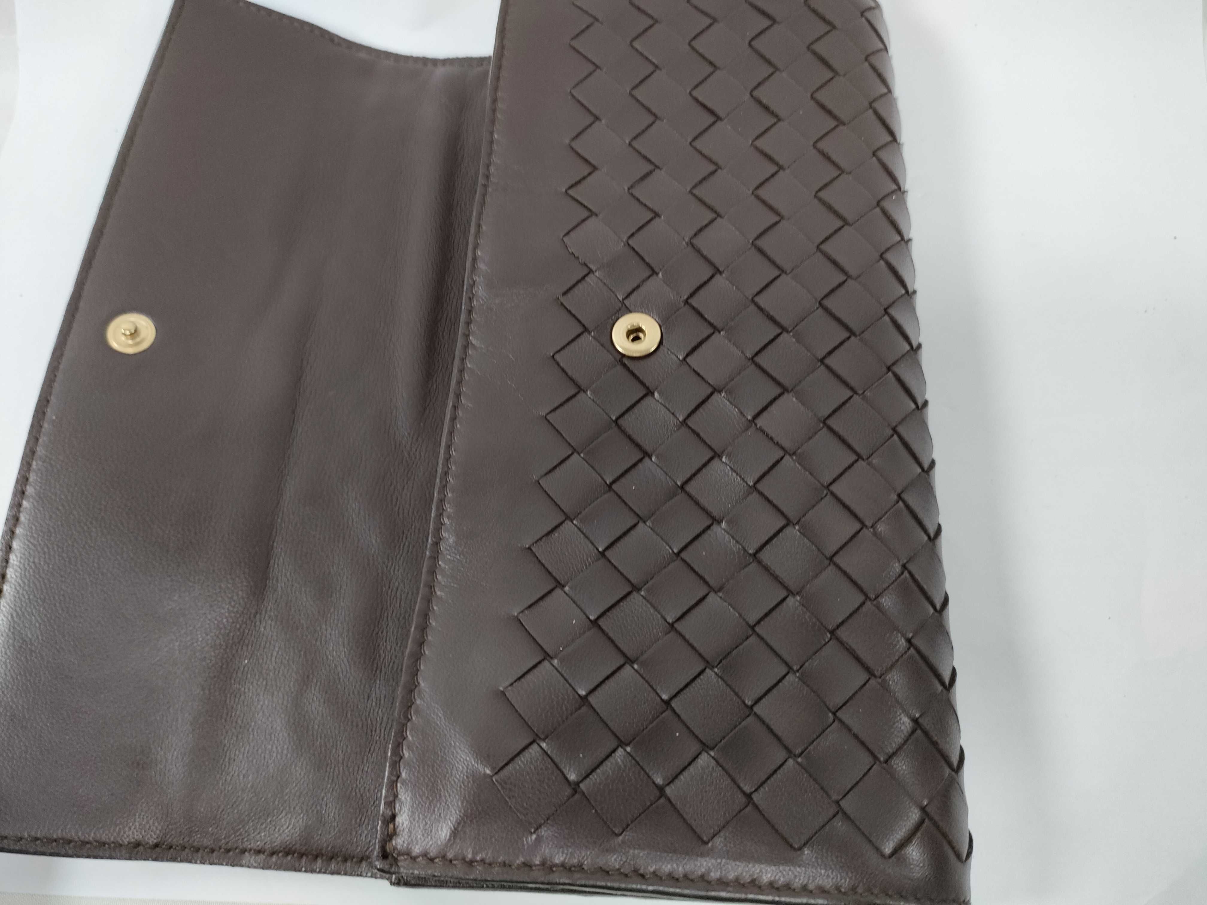 Intrecciato Leather Long Wallet — view 8