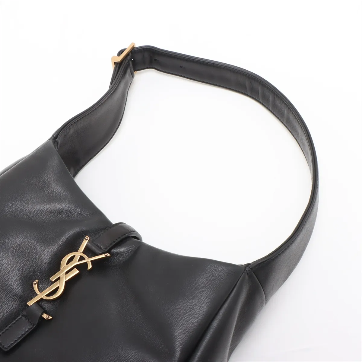 LE 5 A 7 Small Leather Shoulder Bag, Black, 763480 — view 5