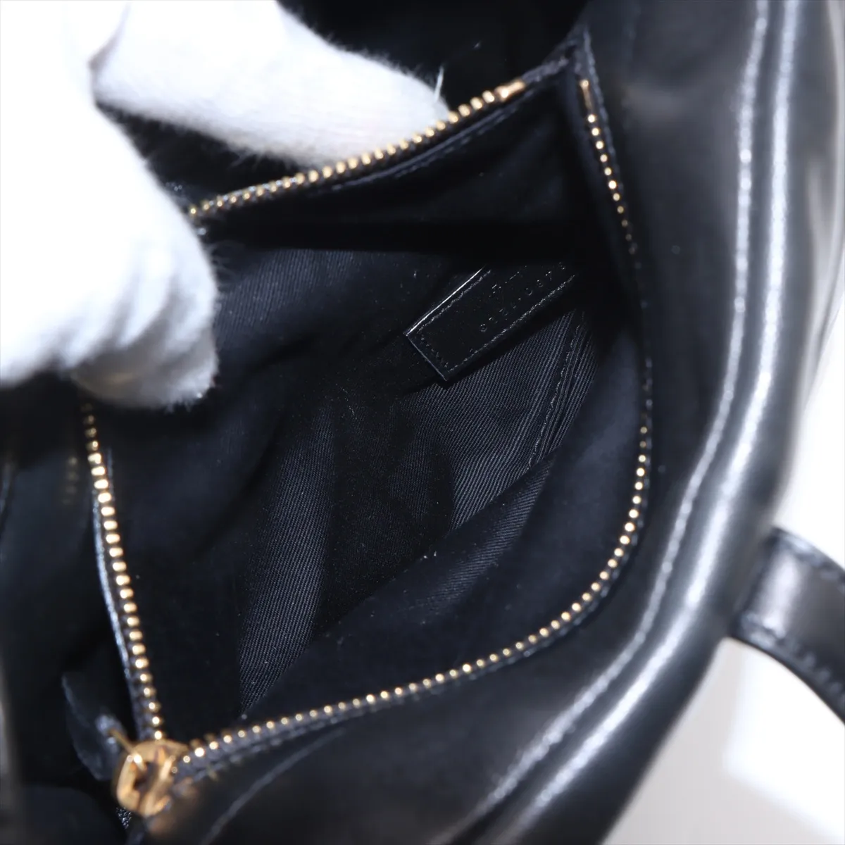 LE 5 A 7 Small Leather Shoulder Bag, Black, 763480 — view 7