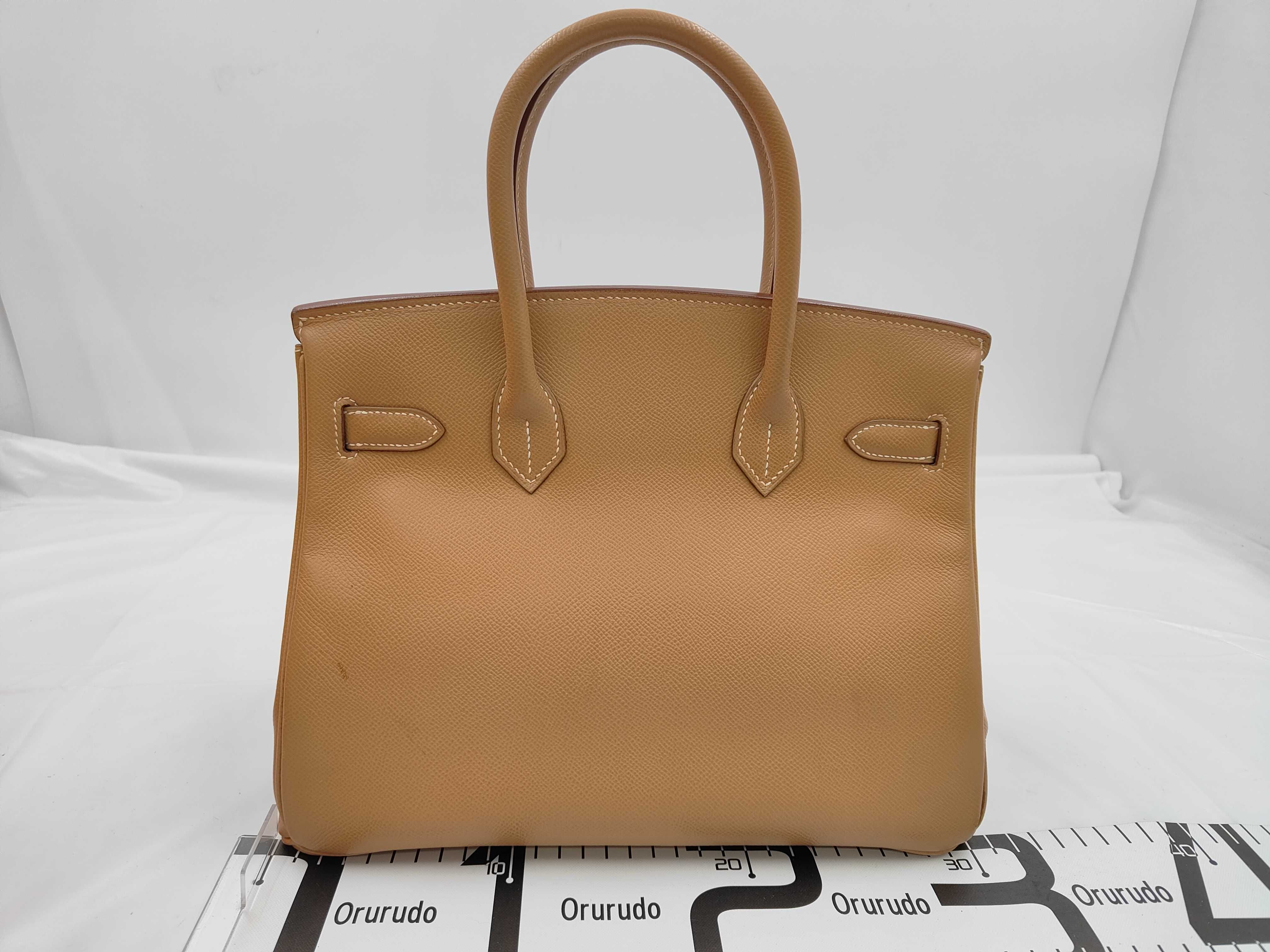 Birkin 30 Epsom Leather Natural Gold Hardware Handbag — view 2