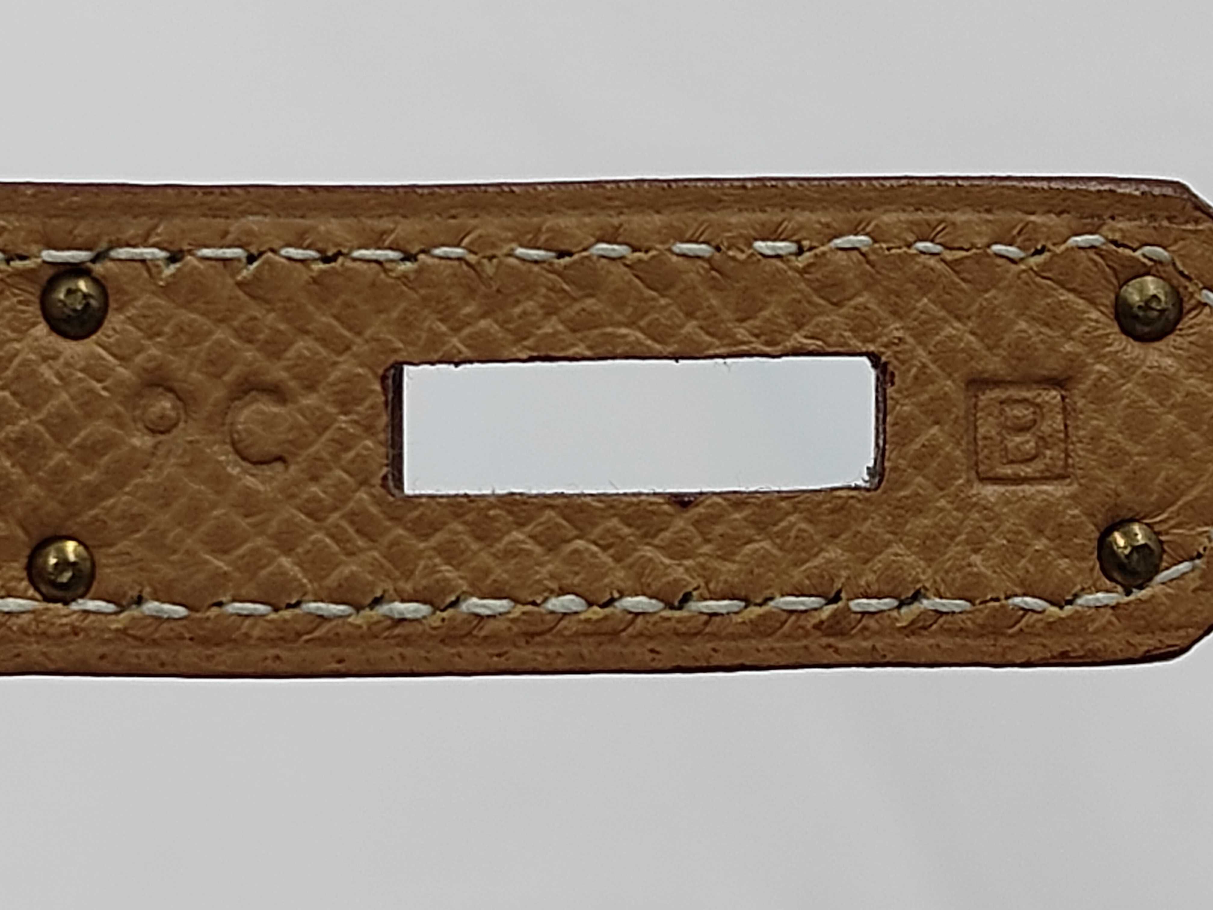 Birkin 30 Epsom Leather Natural Gold Hardware Handbag — view 11
