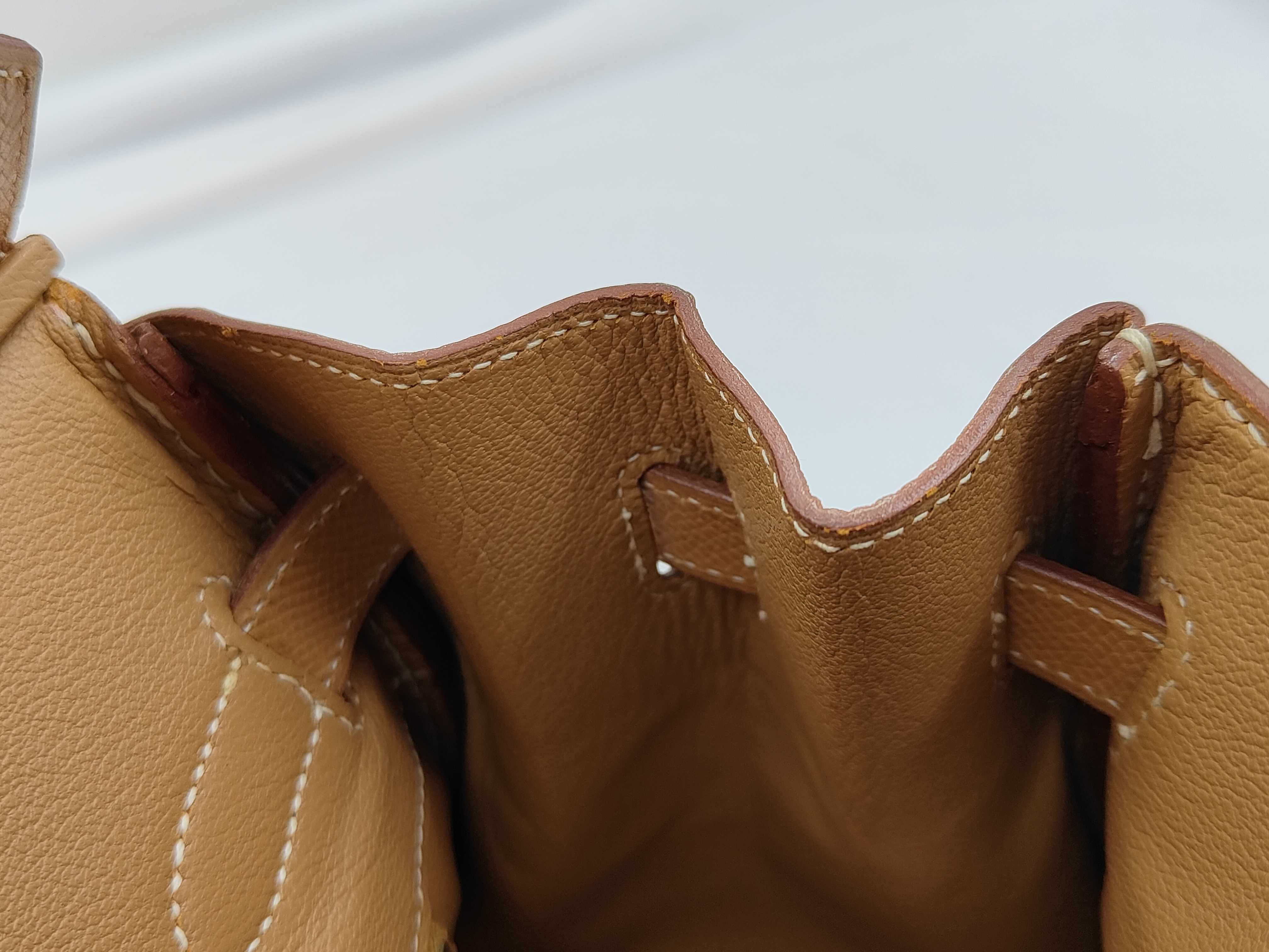 Birkin 30 Epsom Leather Natural Gold Hardware Handbag — view 8