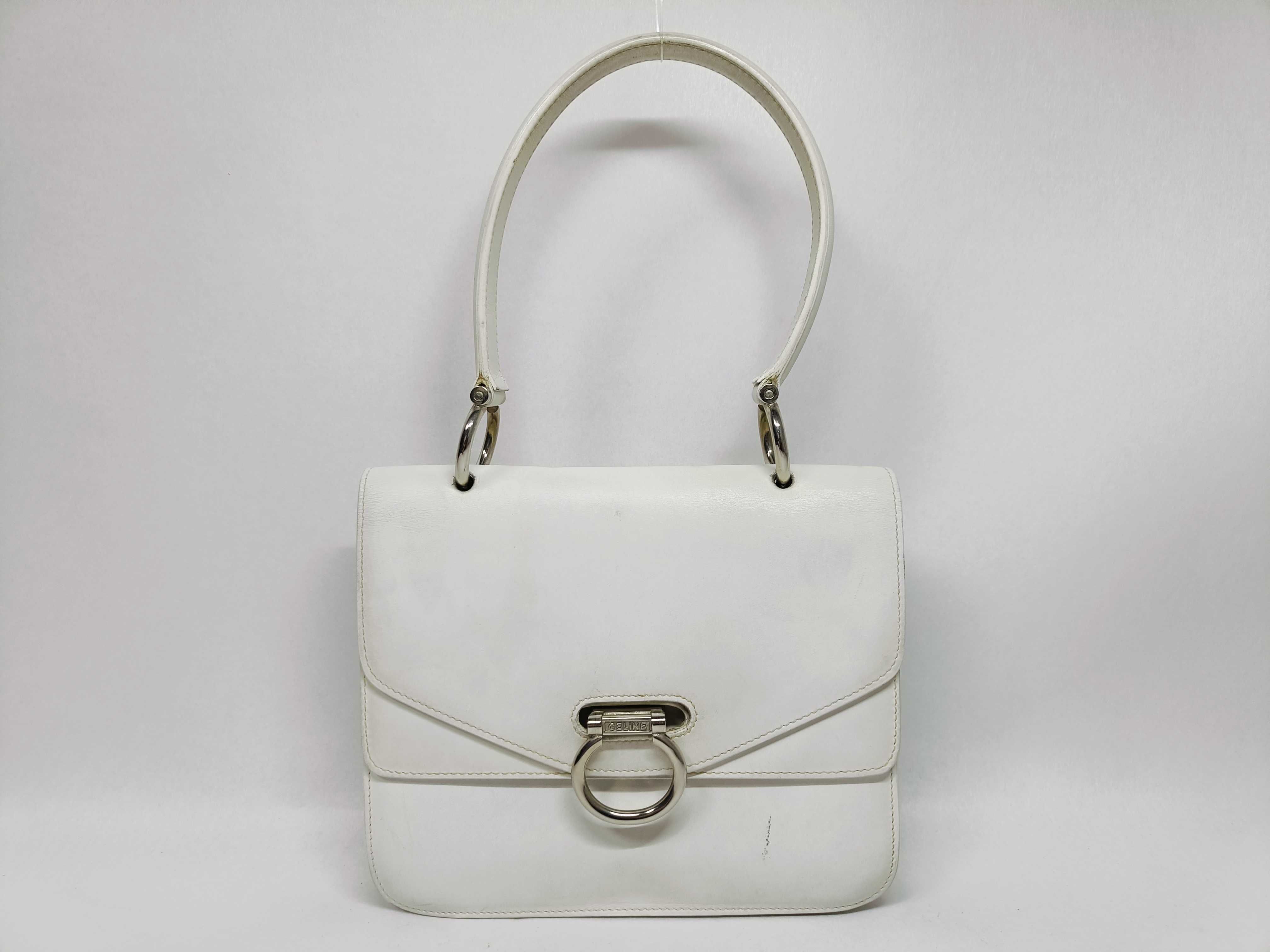 Gancini Handbag, White Handbag