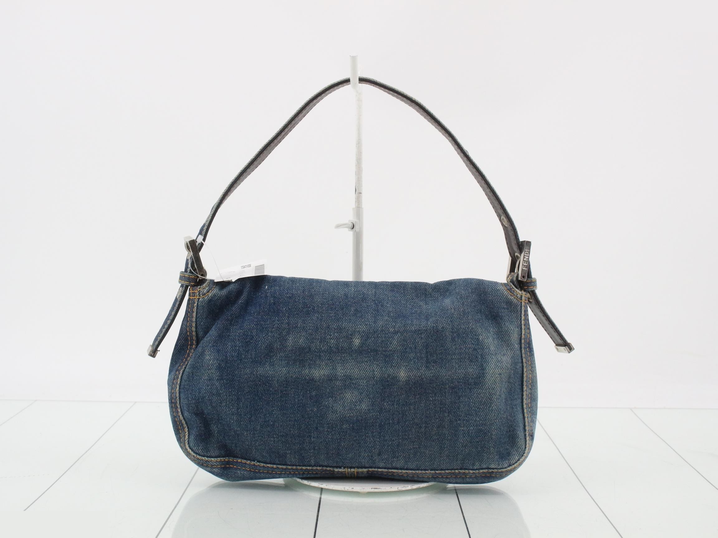Mamma Baguette Denim One-Shoulder Bag — view 2