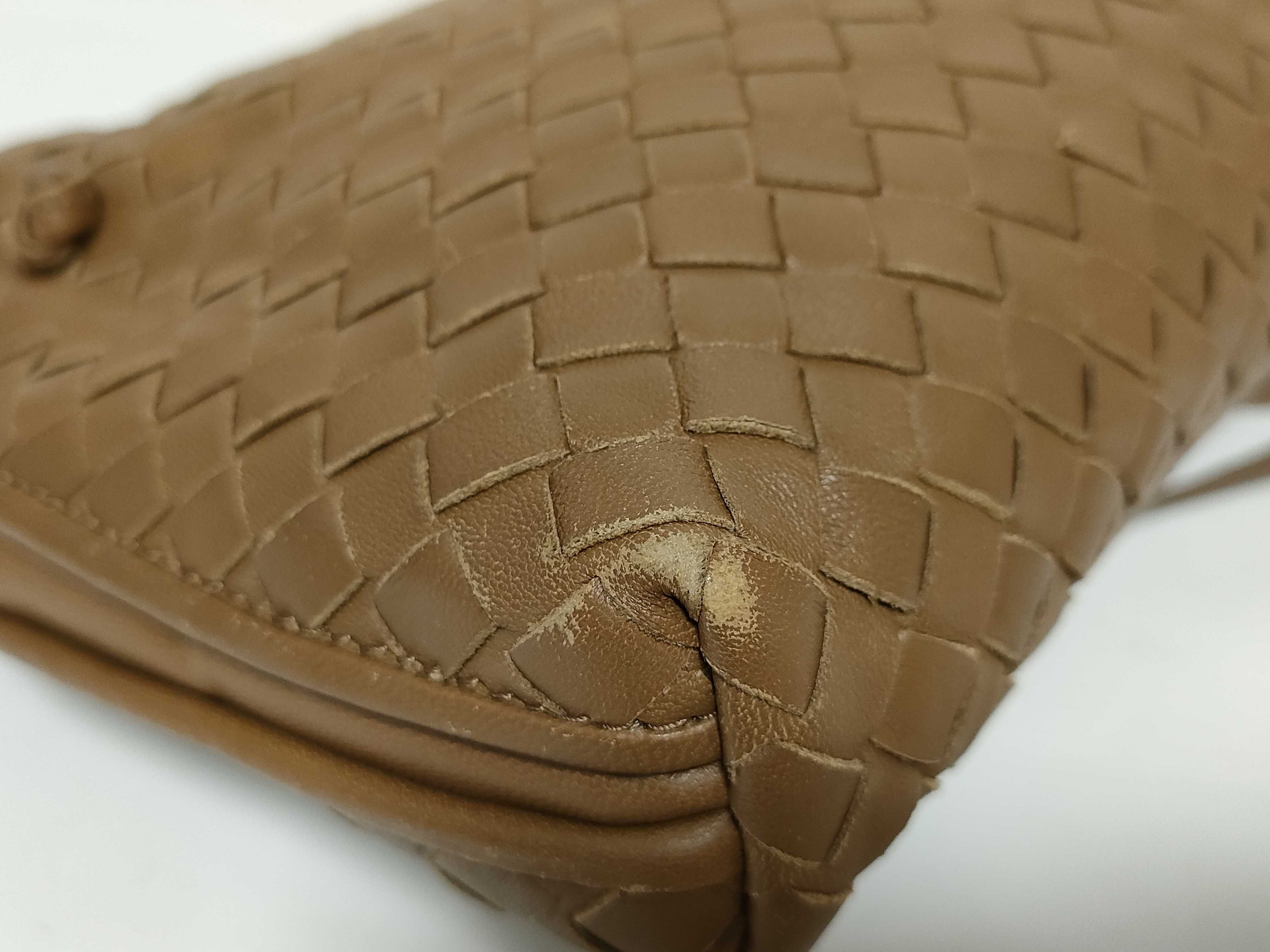 Intrecciato Bottega Veneta Nodini Intrecciato Leather Shoulder Bag Brown Shoulder Bag — view 7